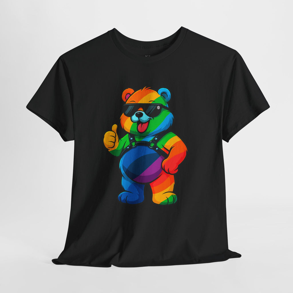 Rainbow Thumbs-Up Bear T-Shirt — Cute Pride Graphic Tee