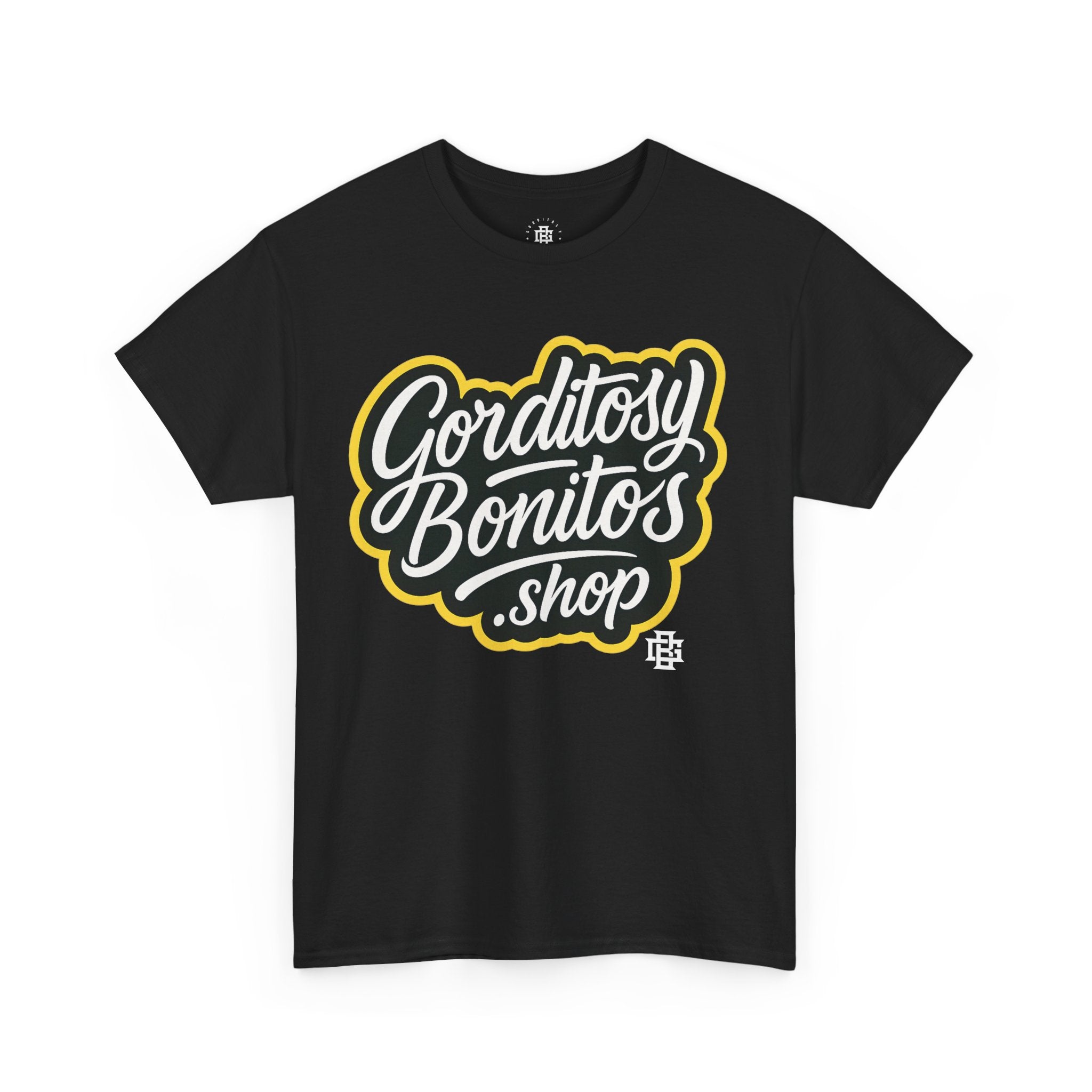Gorditosy Bonitos.shop T‑Shirt — Retro Script Logo Tee