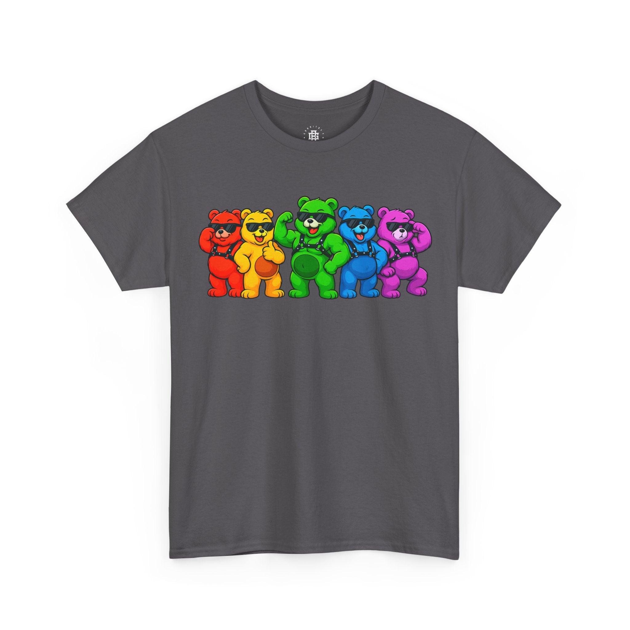 Rainbow Dancing Bears T-Shirt — Colorful Retro Bear Graphic Tee for Pride & Gifts