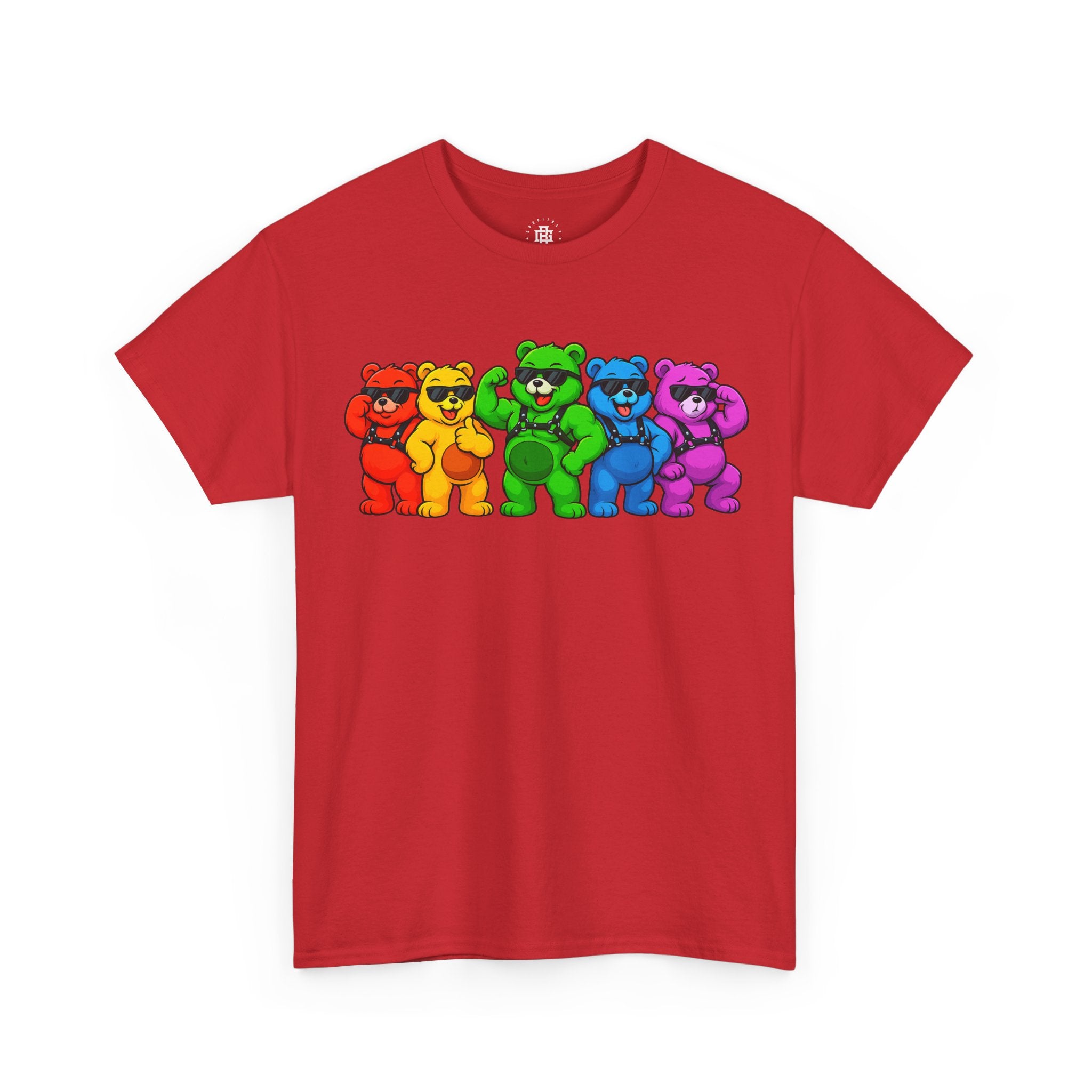 Rainbow Dancing Bears T-Shirt — Colorful Retro Bear Graphic Tee for Pride & Gifts