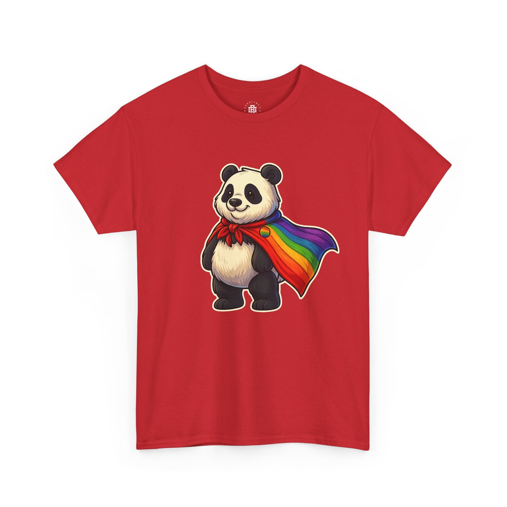 Panda with Rainbow Cape T-Shirt — LGBTQ+ Pride Cute Graphic Tee