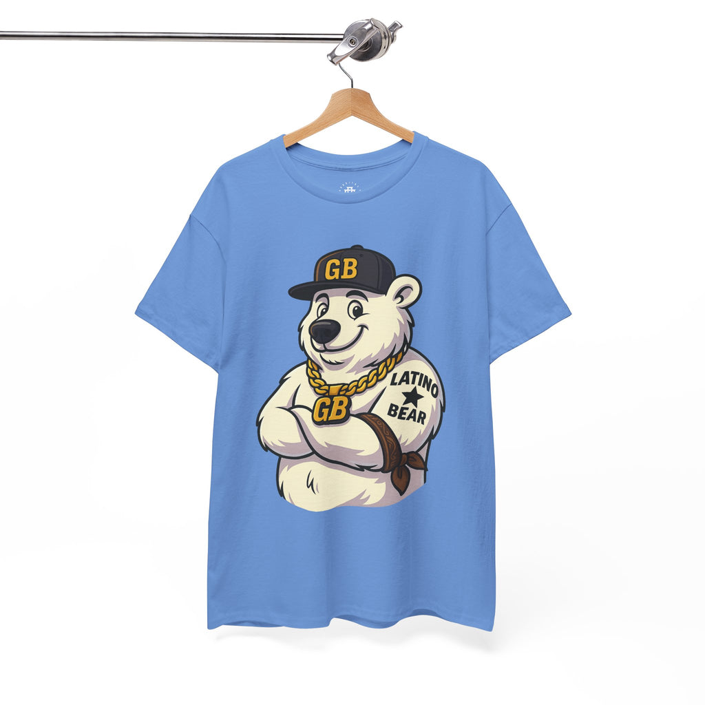 Latino Bear Graphic Tee — GB Mascot Polar Bear Shirt
