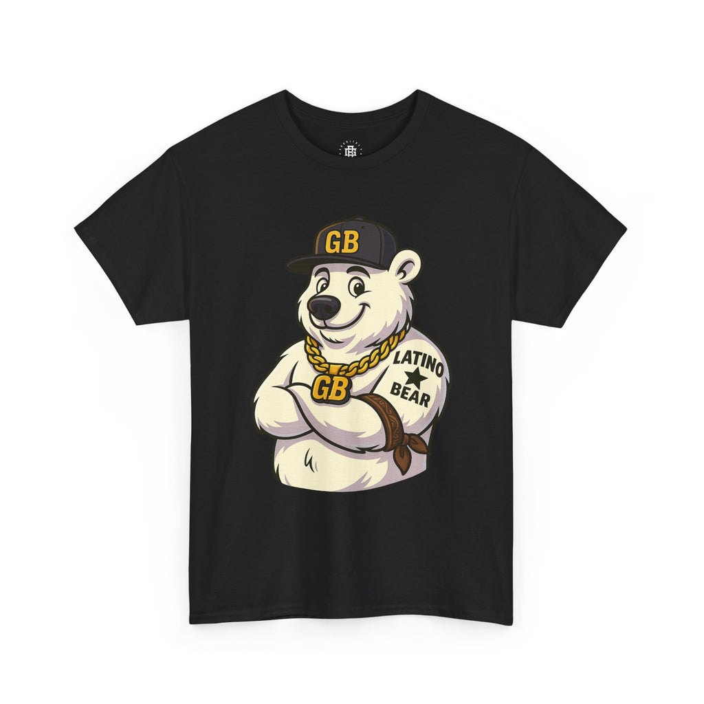 Latino Bear Graphic Tee — GB Mascot Polar Bear Shirt