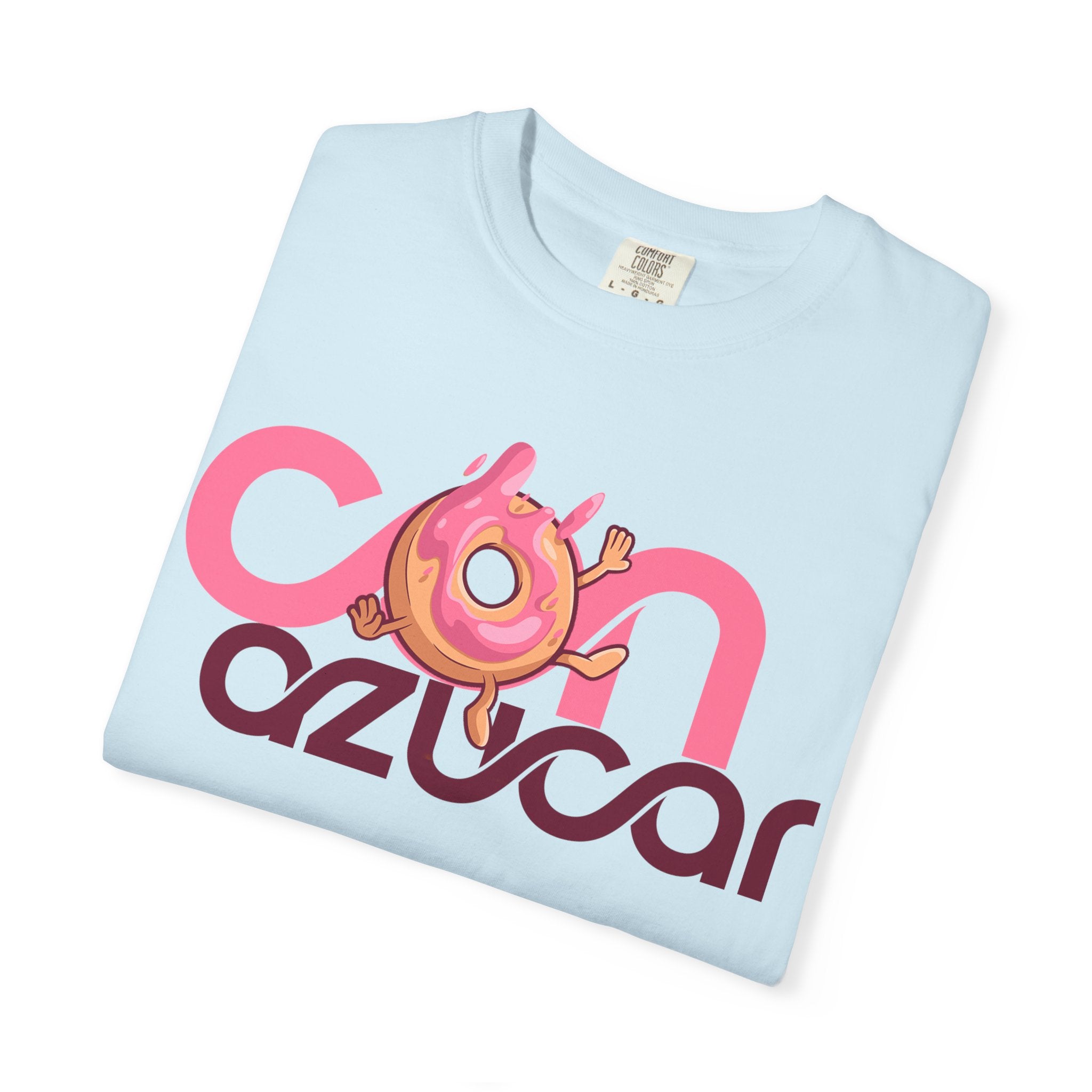 Con Azucar T-Shirt — Pink Donut Retro Graphic Tee