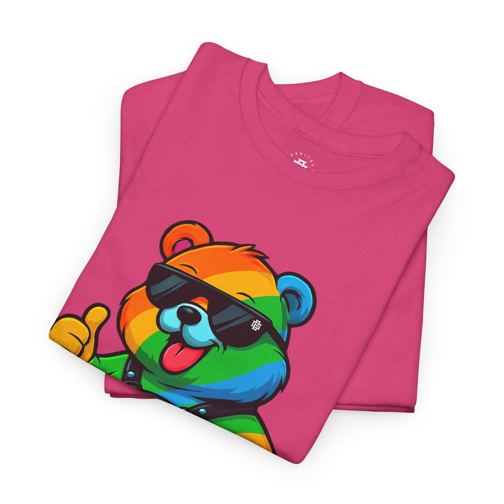 Rainbow Thumbs-Up Bear T-Shirt — Cute Pride Graphic Tee