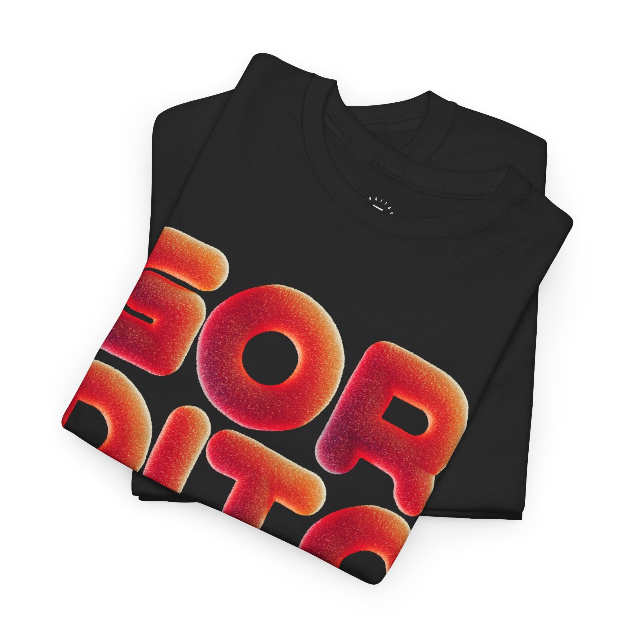 Gordito Retro Bubble Letter T-Shirt — Bold Red Puff Text Tee