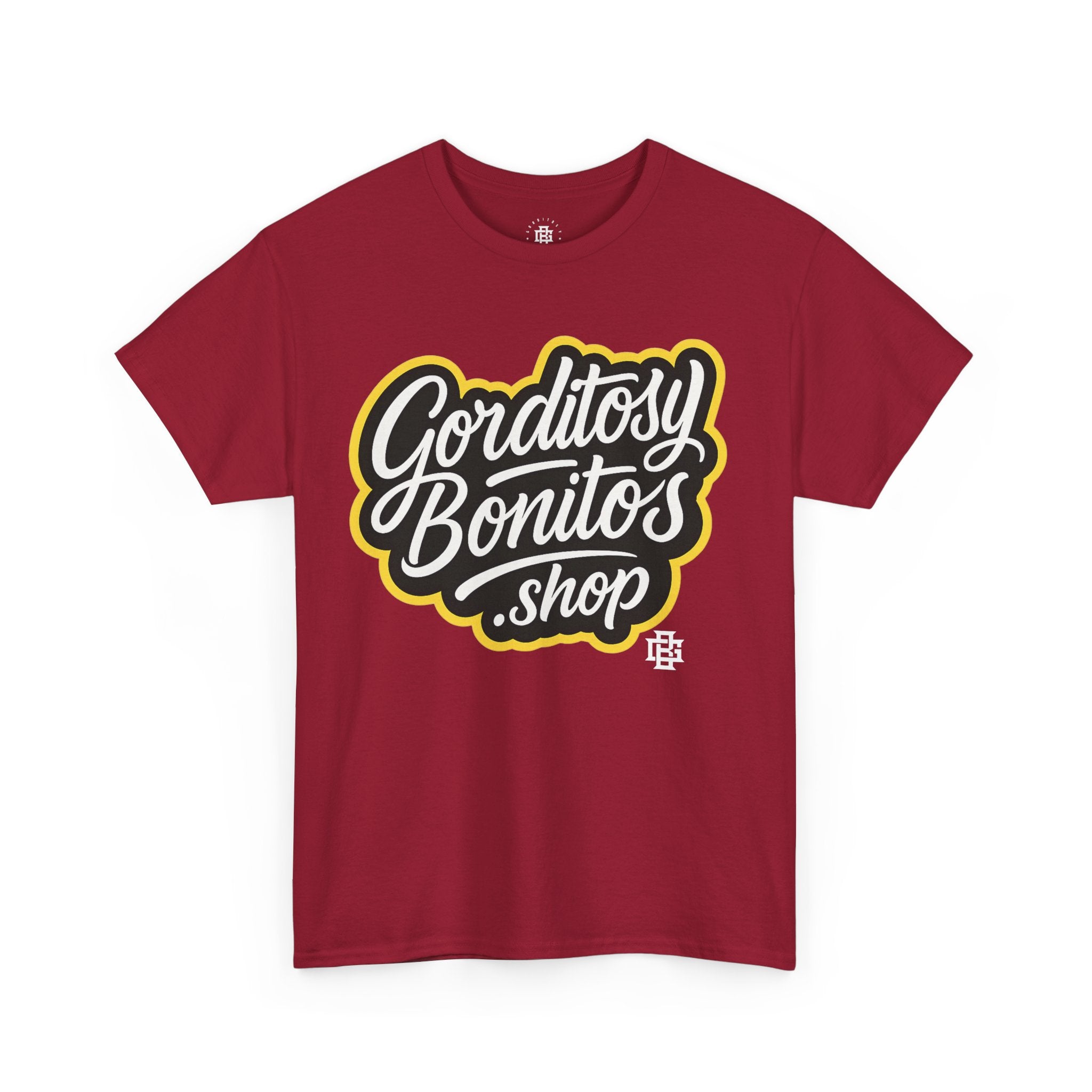 Gorditosy Bonitos.shop T‑Shirt — Retro Script Logo Tee