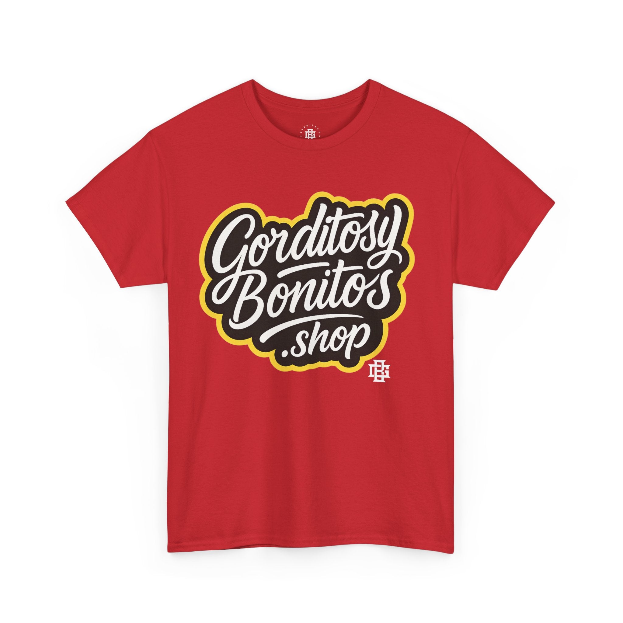 Gorditosy Bonitos.shop T‑Shirt — Retro Script Logo Tee