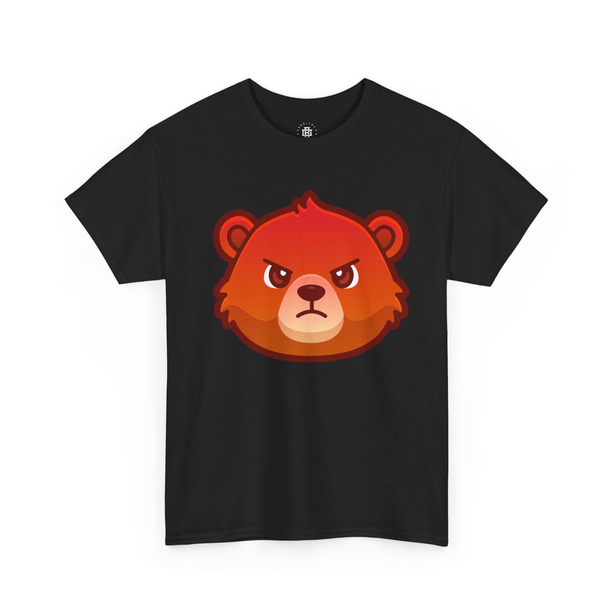 Angry Red Bear T-shirt – Fierce Cartoon Bear Graphic Tee