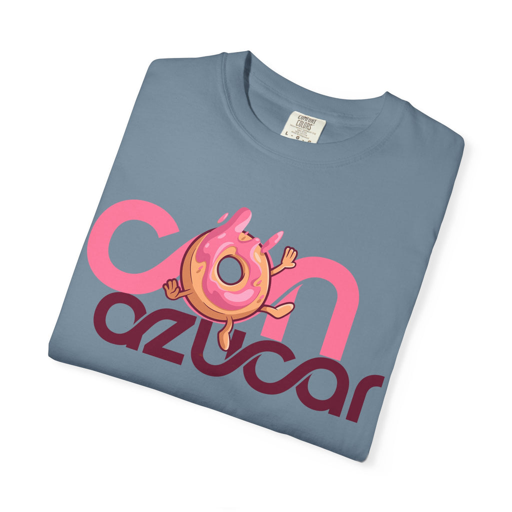 Con Azucar T-Shirt — Pink Donut Retro Graphic Tee