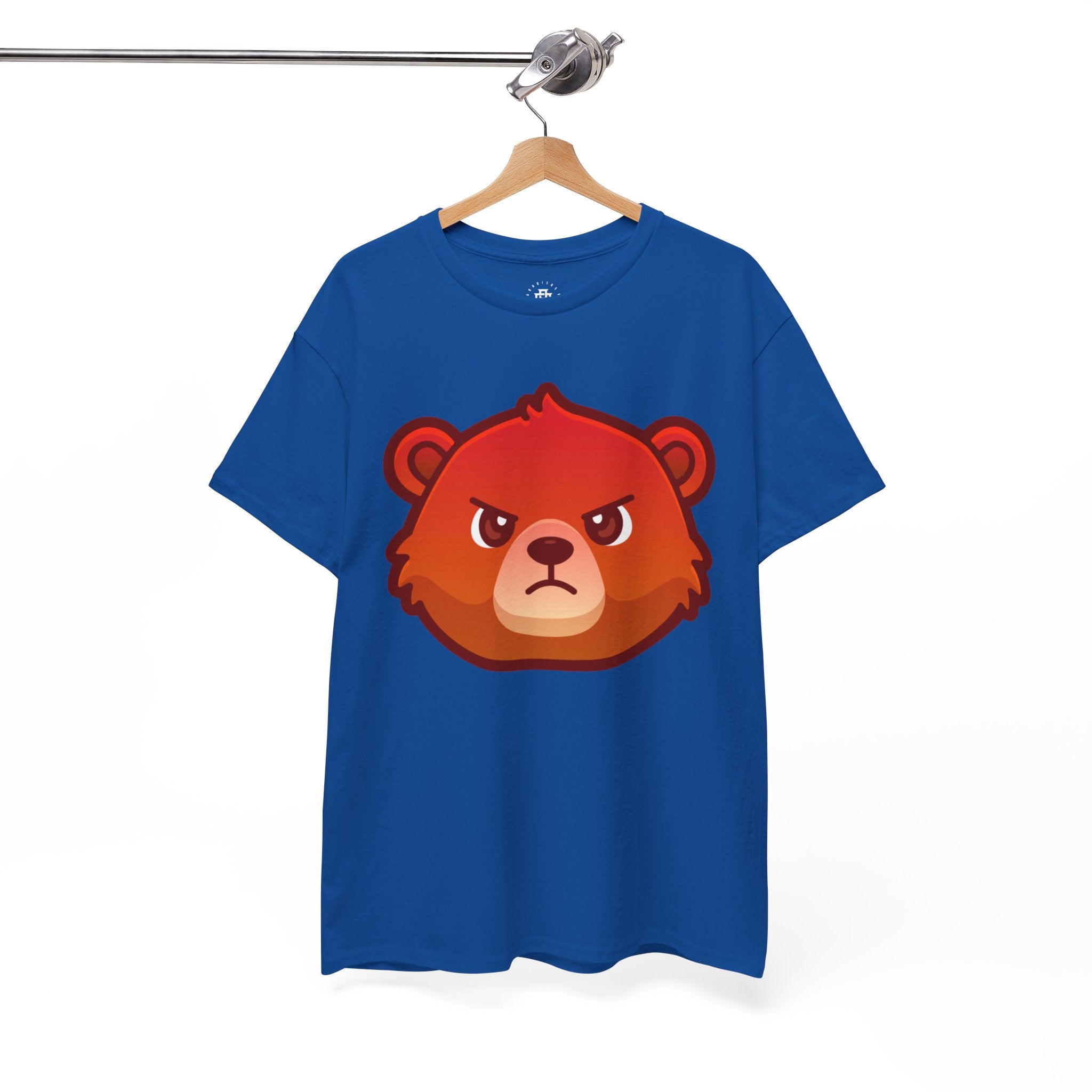 Angry Red Bear T-shirt – Fierce Cartoon Bear Graphic Tee