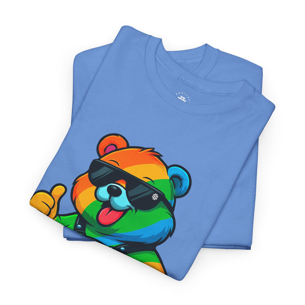 Rainbow Thumbs-Up Bear T-Shirt — Cute Pride Graphic Tee