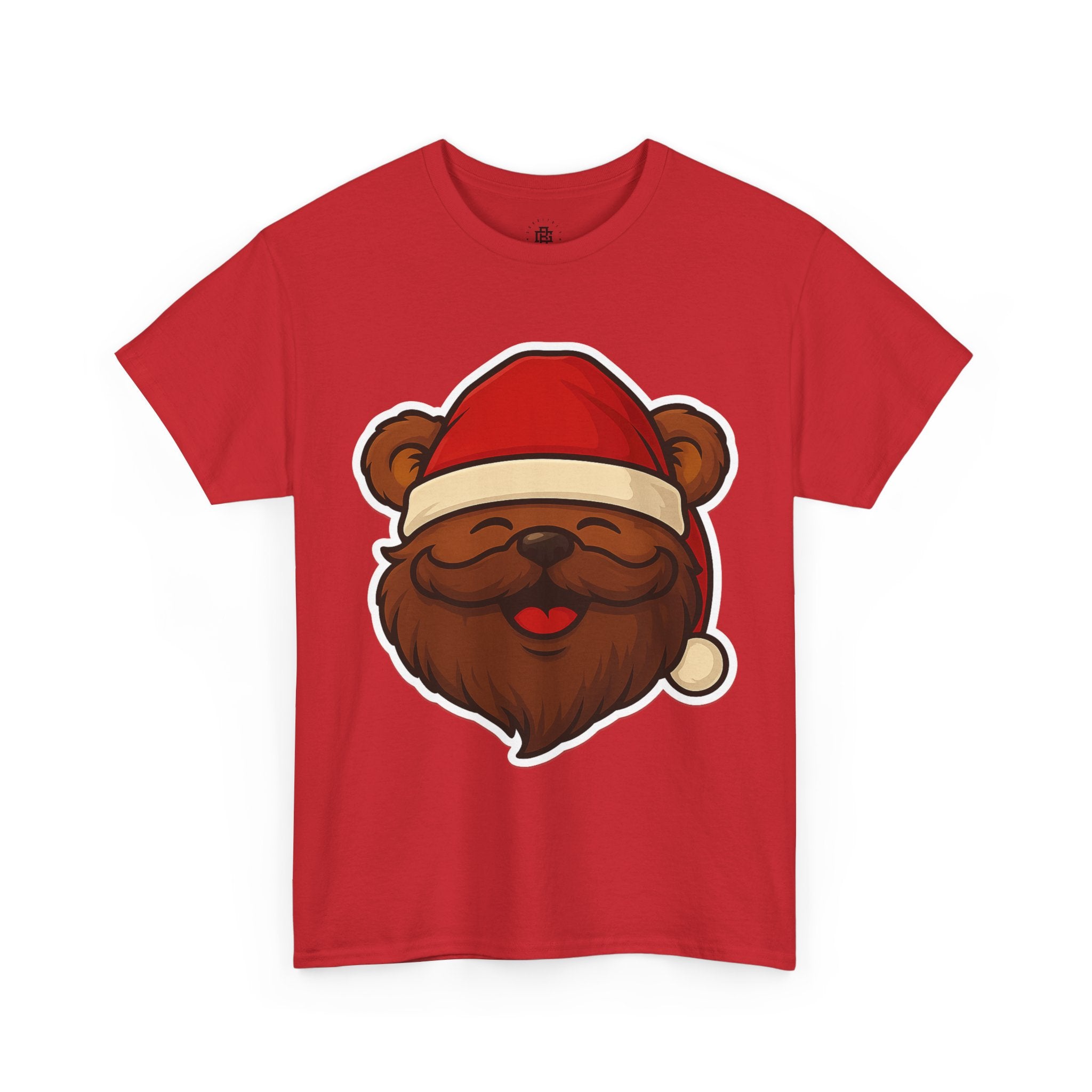Bear with Santa Hat T-Shirt — Cute Christmas Holiday Tee