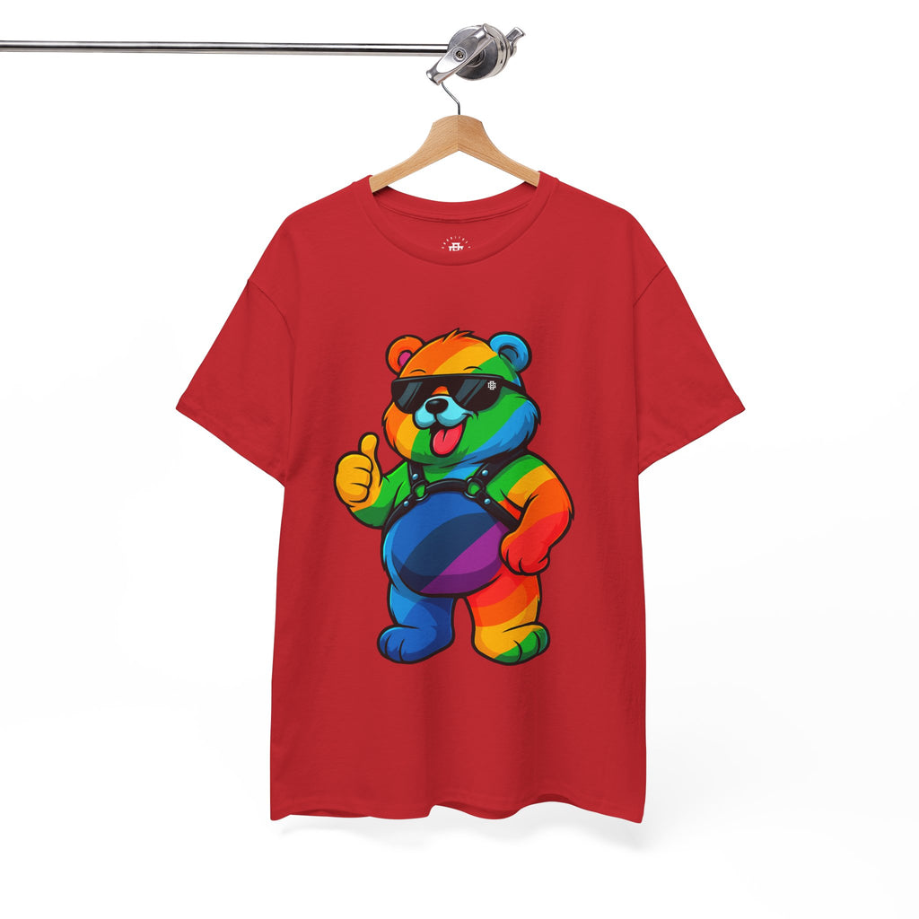 Rainbow Thumbs-Up Bear T-Shirt — Cute Pride Graphic Tee
