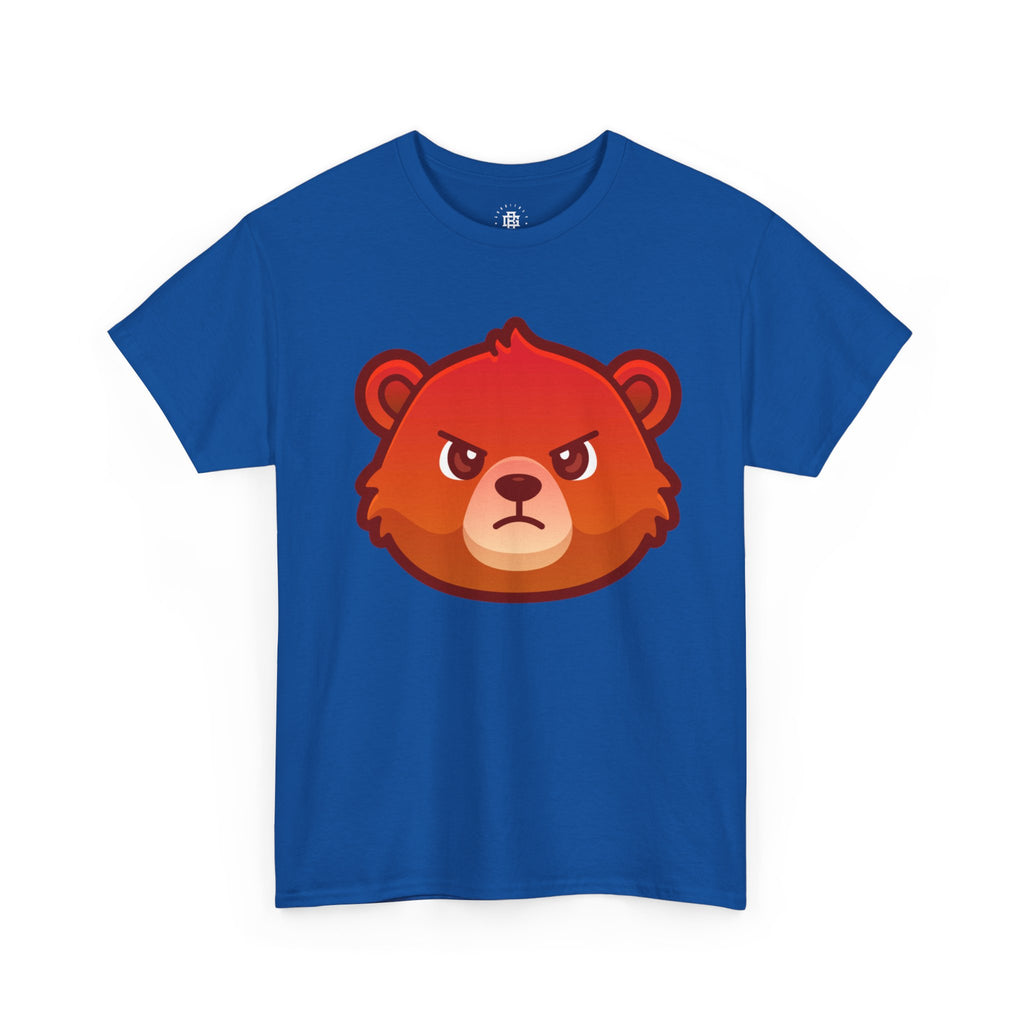 Angry Red Bear T-shirt – Fierce Cartoon Bear Graphic Tee