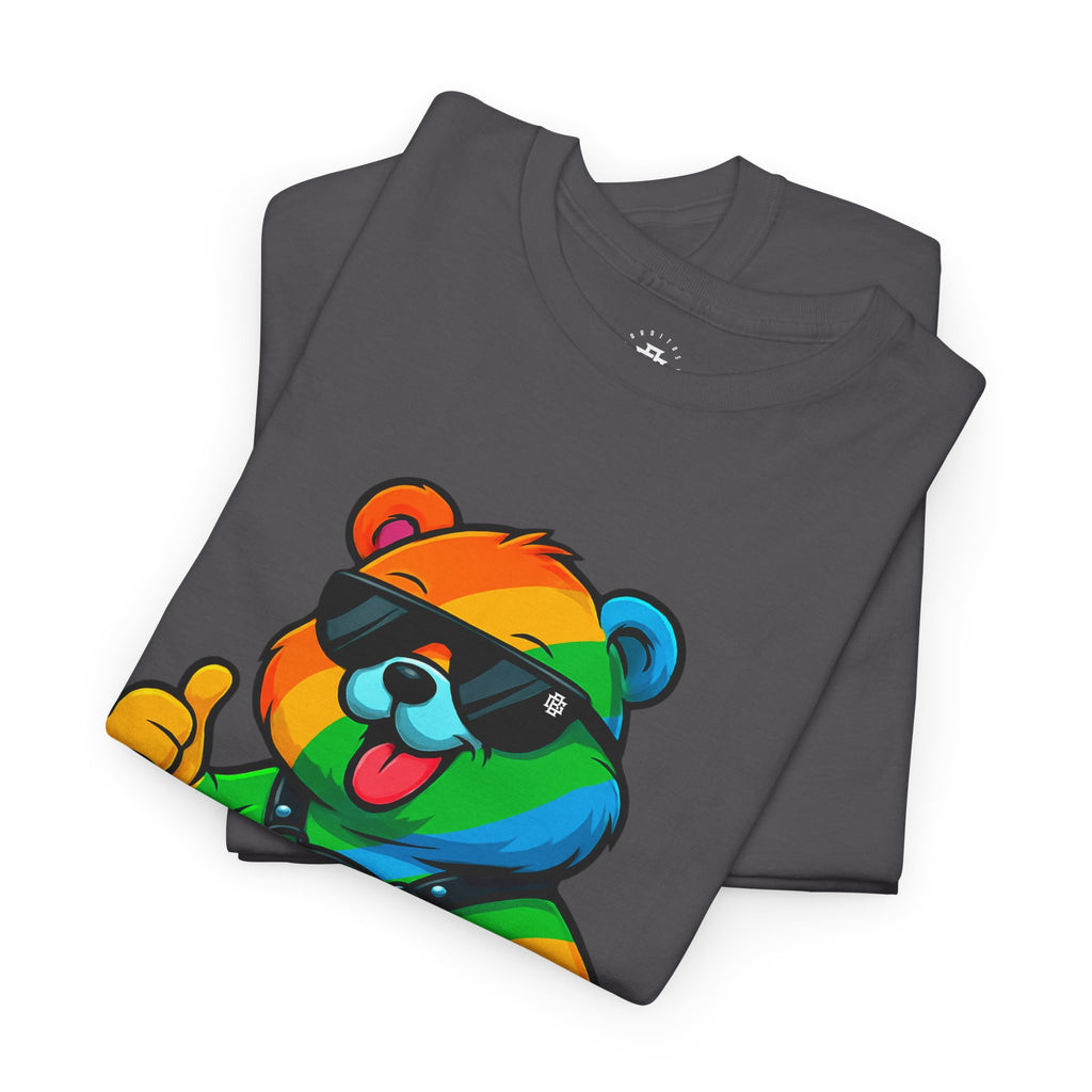 Rainbow Thumbs-Up Bear T-Shirt — Cute Pride Graphic Tee