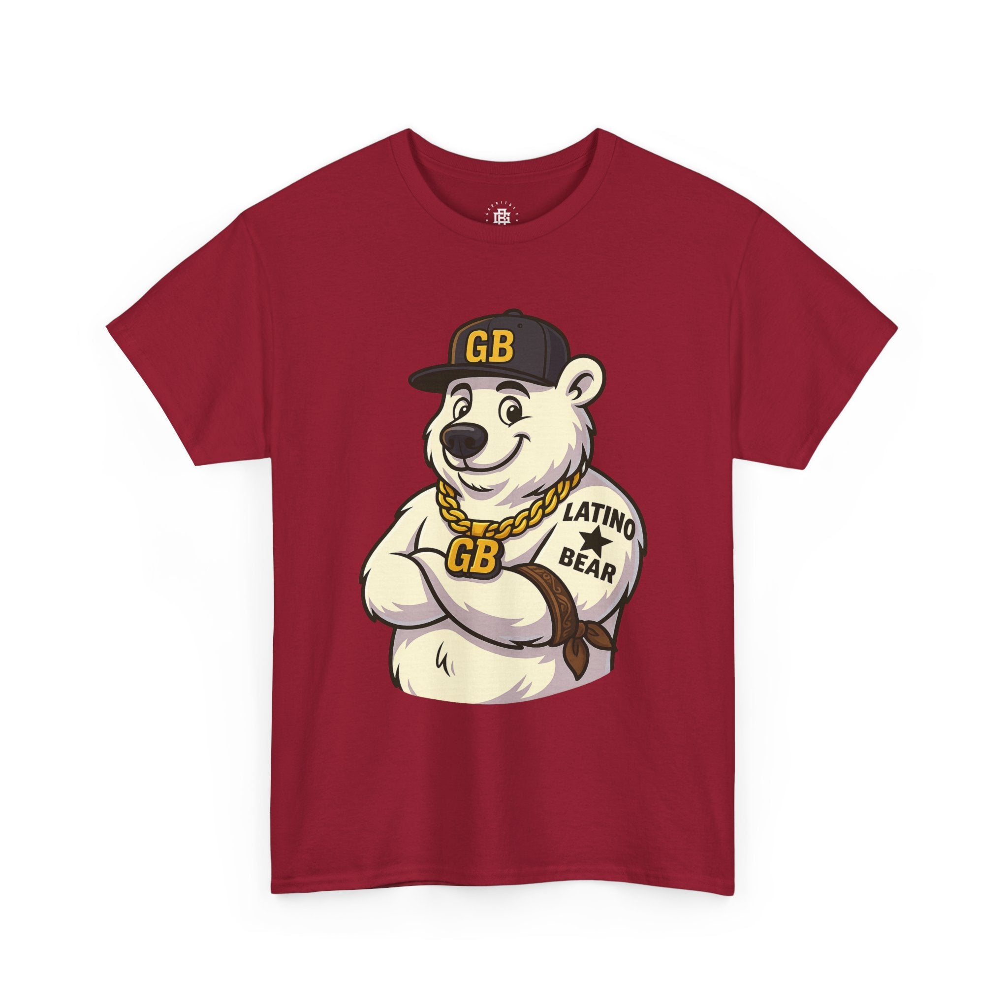 Latino Bear Graphic Tee — GB Mascot Polar Bear Shirt