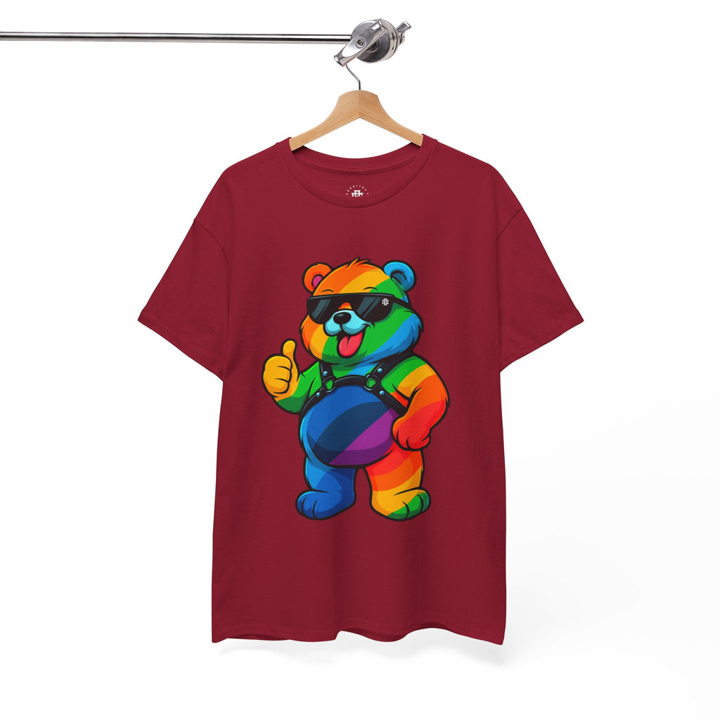 Rainbow Thumbs-Up Bear T-Shirt — Cute Pride Graphic Tee