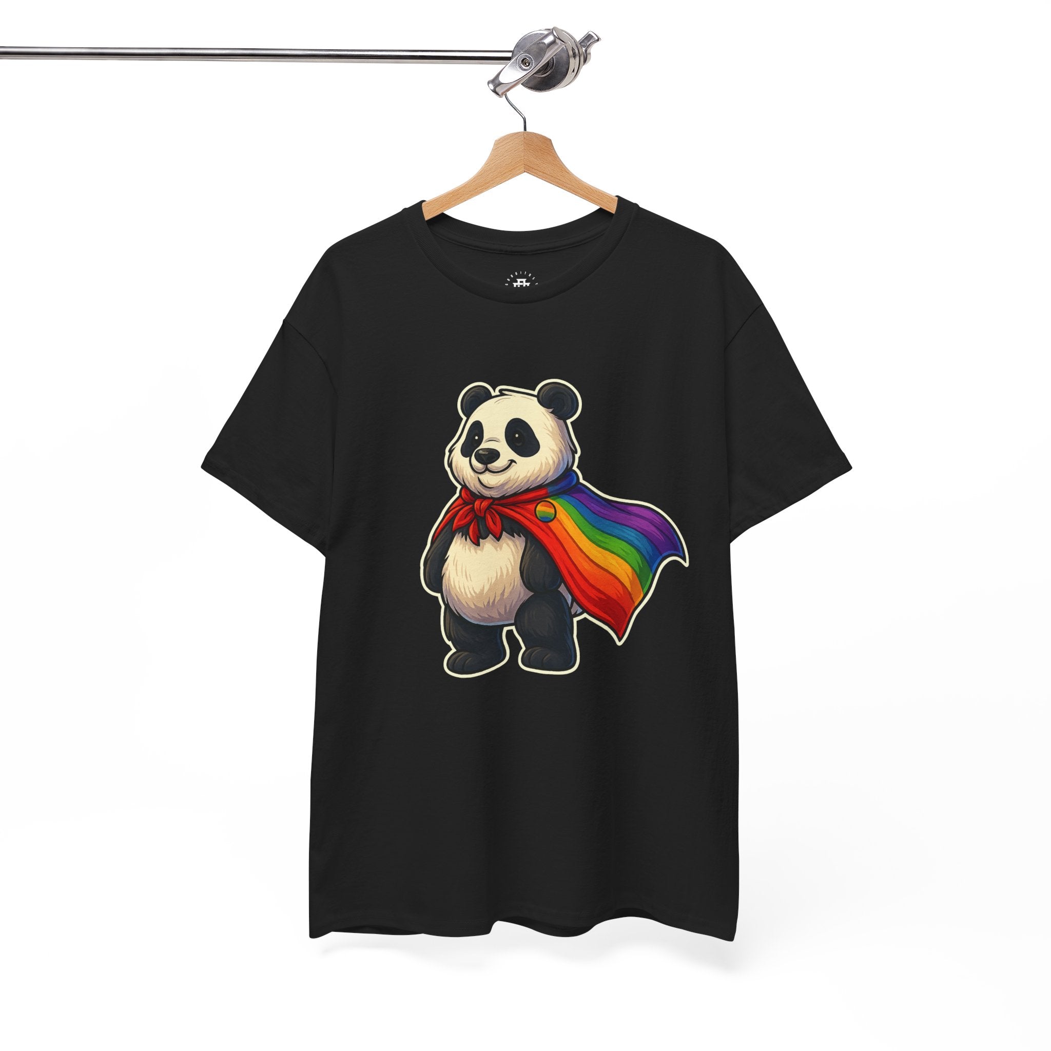 Panda with Rainbow Cape T-Shirt — LGBTQ+ Pride Cute Graphic Tee