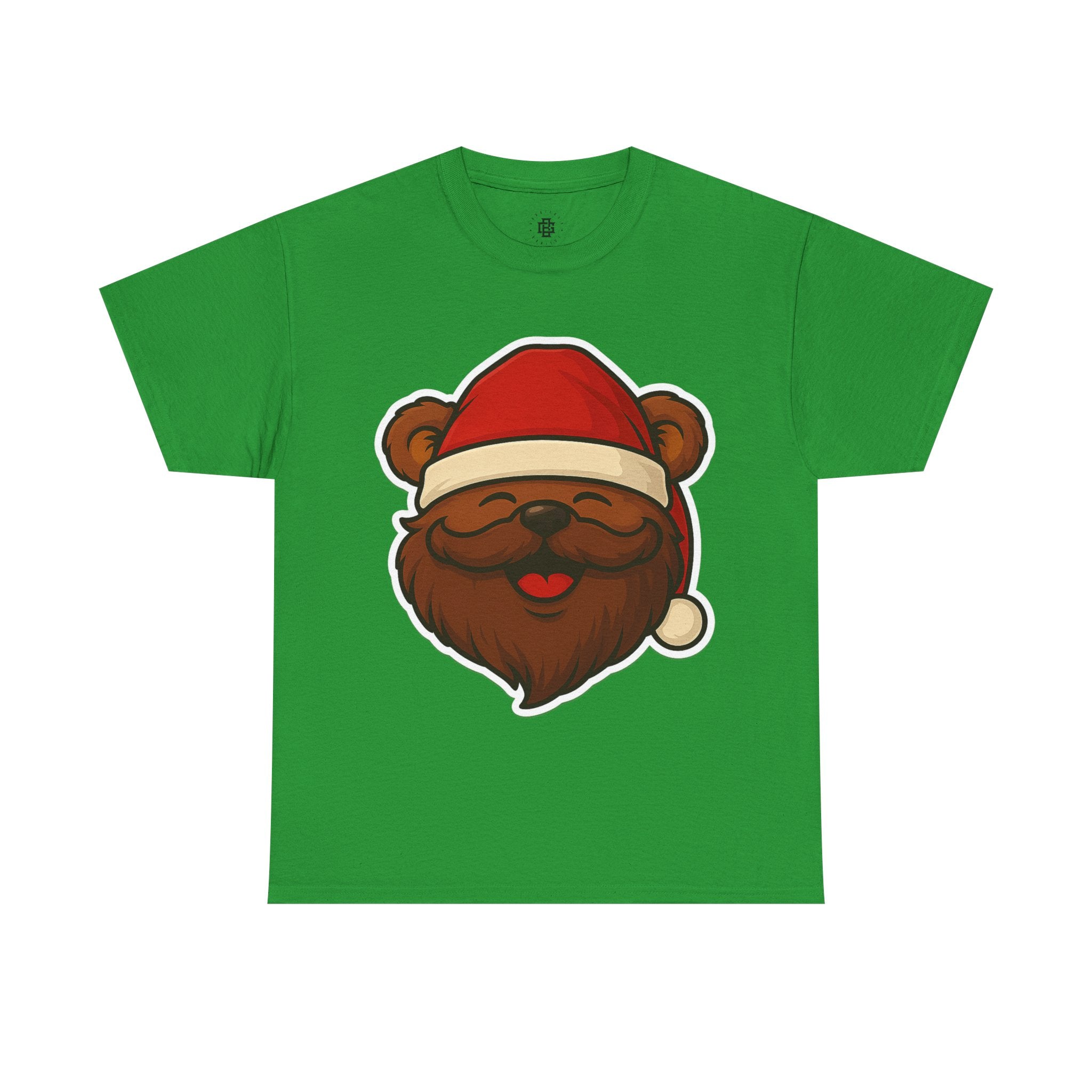 Bear with Santa Hat T-Shirt — Cute Christmas Holiday Tee
