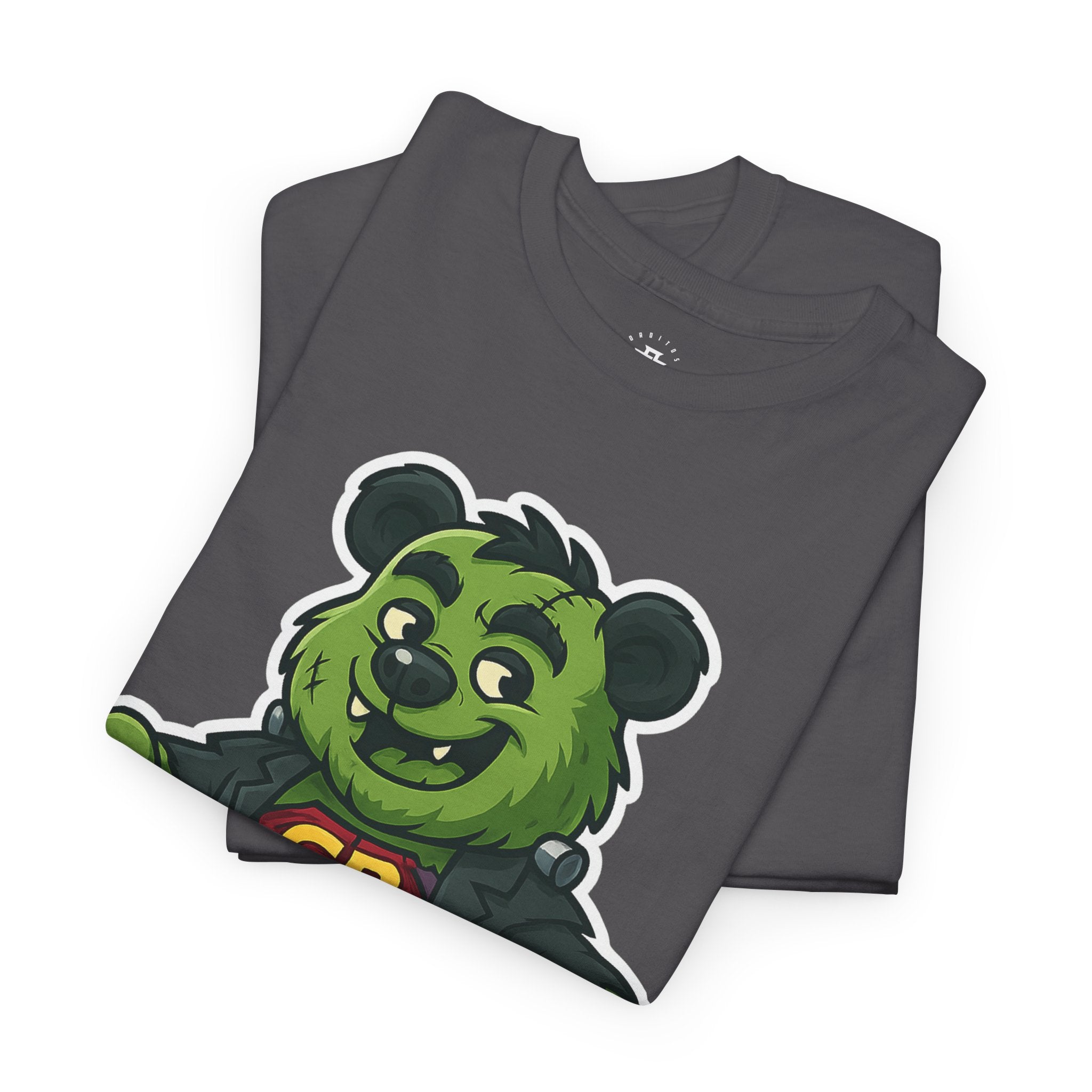 Green Monster Bear Graphic Tee — GB Superhero Cute Cartoon T-Shirt