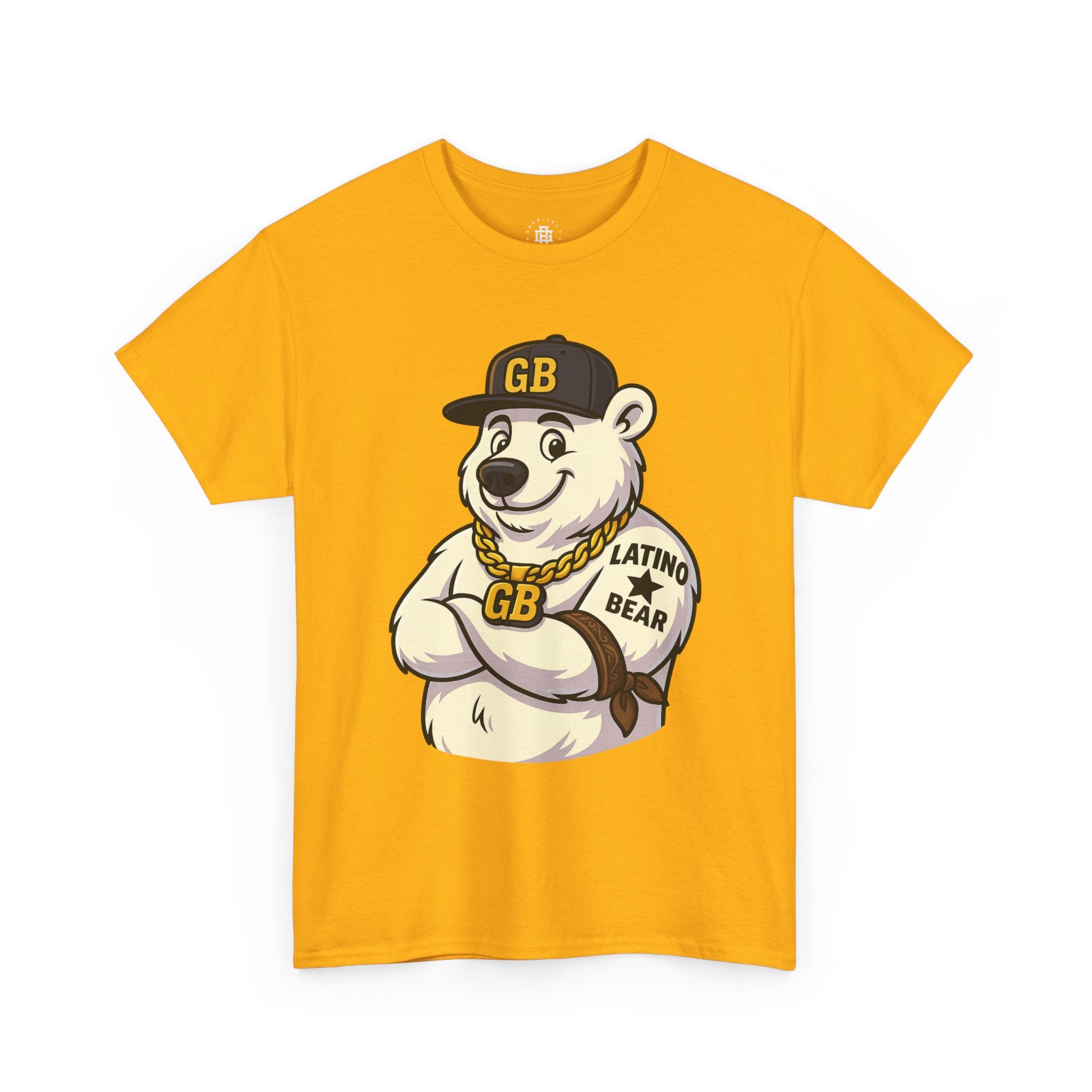 Latino Bear Graphic Tee — GB Mascot Polar Bear Shirt