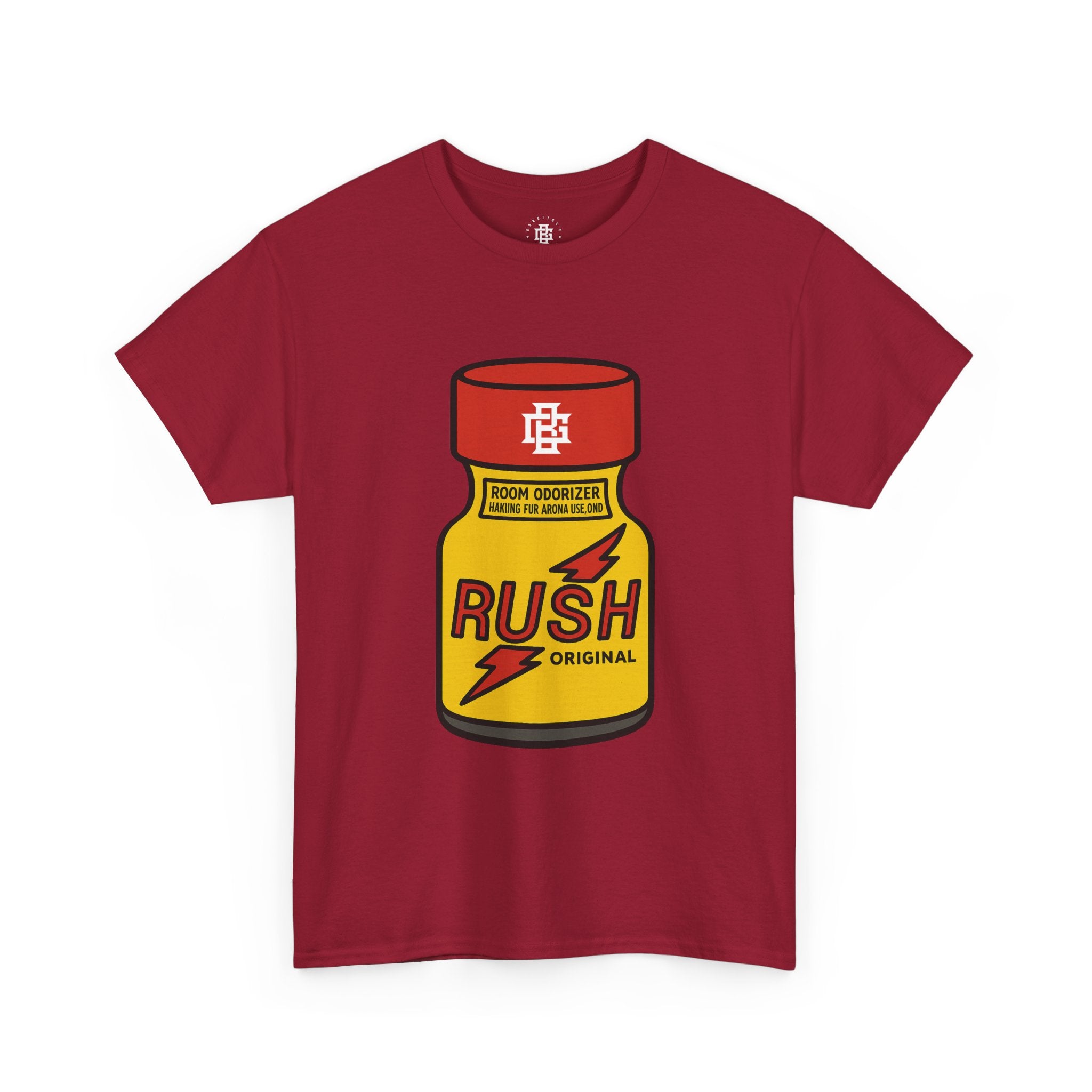 Rush Sauce Bottle T-Shirt — Retro Hot Sauce Graphic Tee