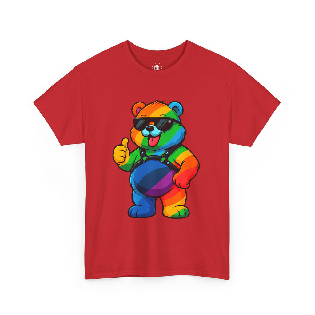 Rainbow Thumbs-Up Bear T-Shirt — Cute Pride Graphic Tee