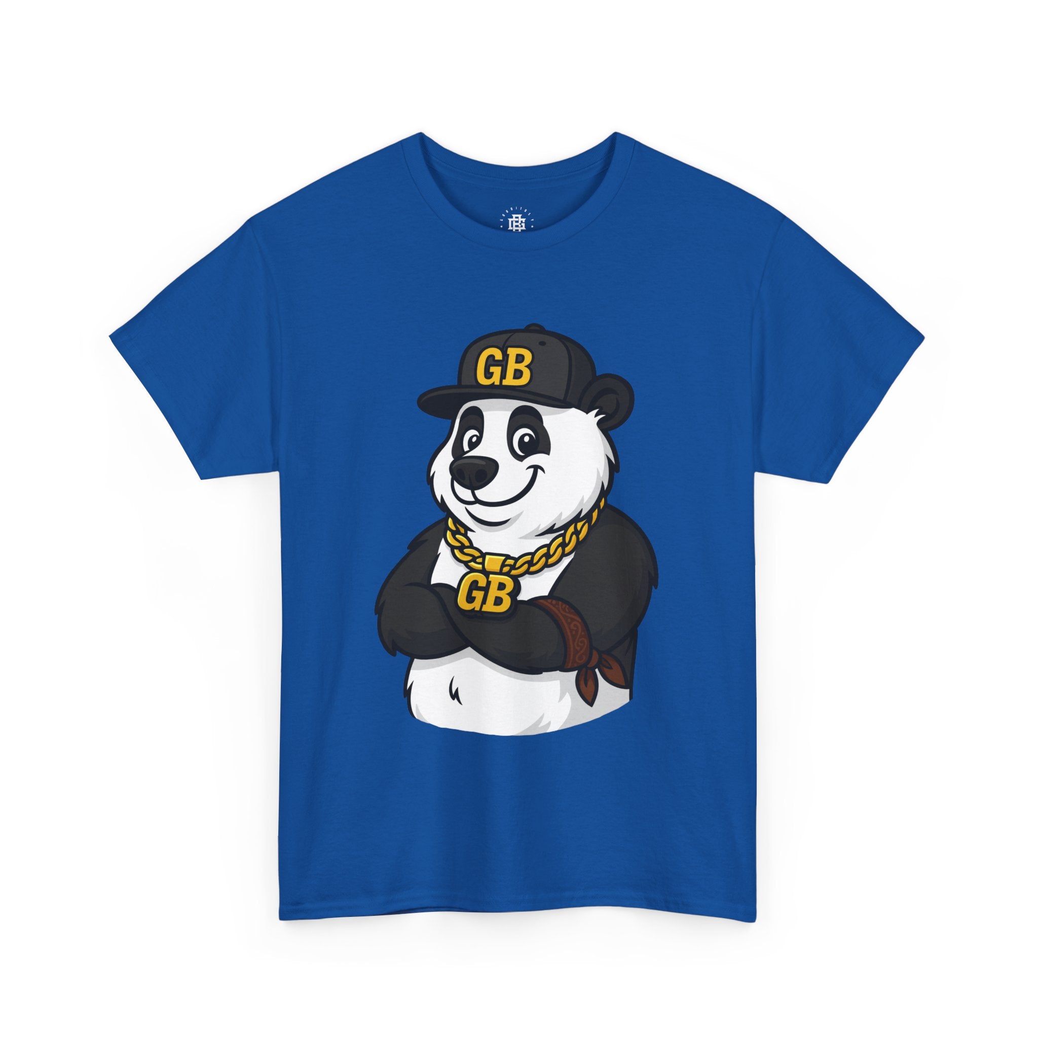 Panda Gangster Graphic Tee — GB Chain Logo T-Shirt