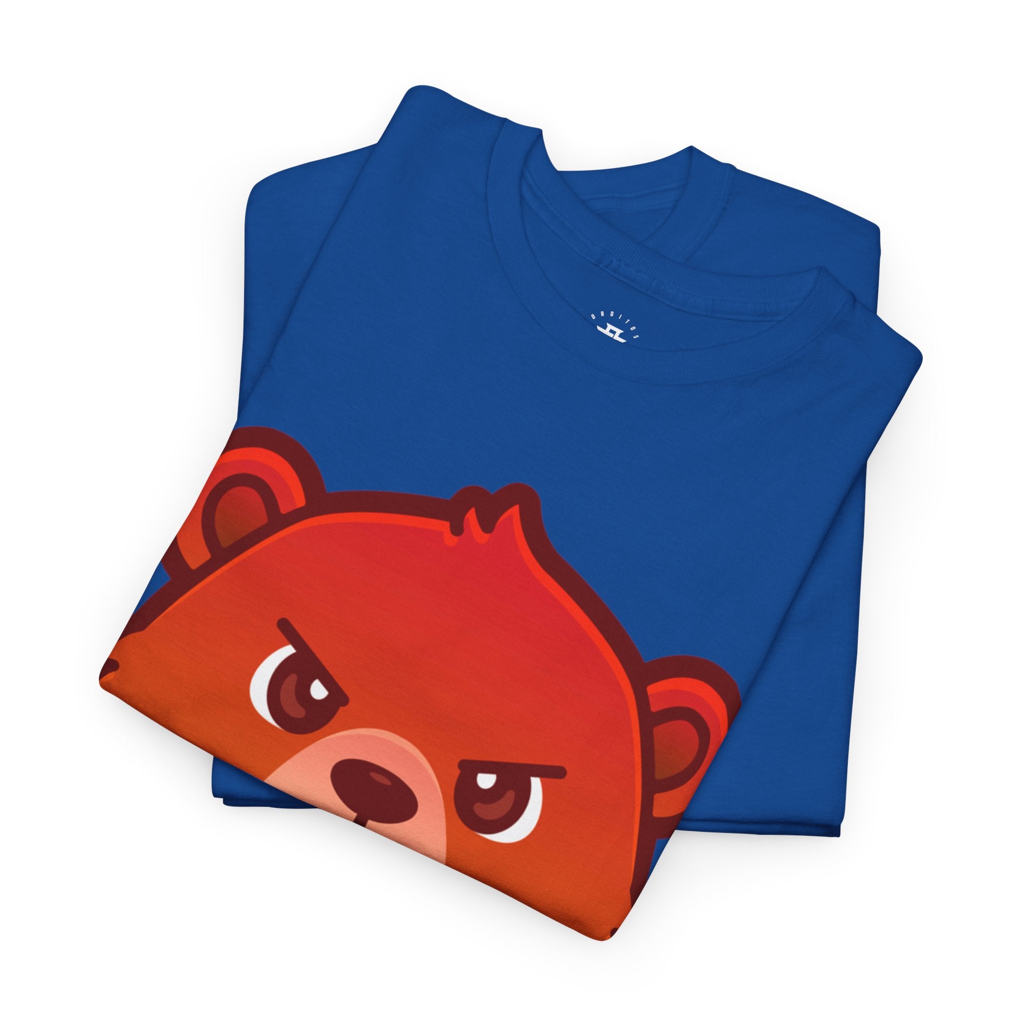 Angry Red Bear T-shirt – Fierce Cartoon Bear Graphic Tee