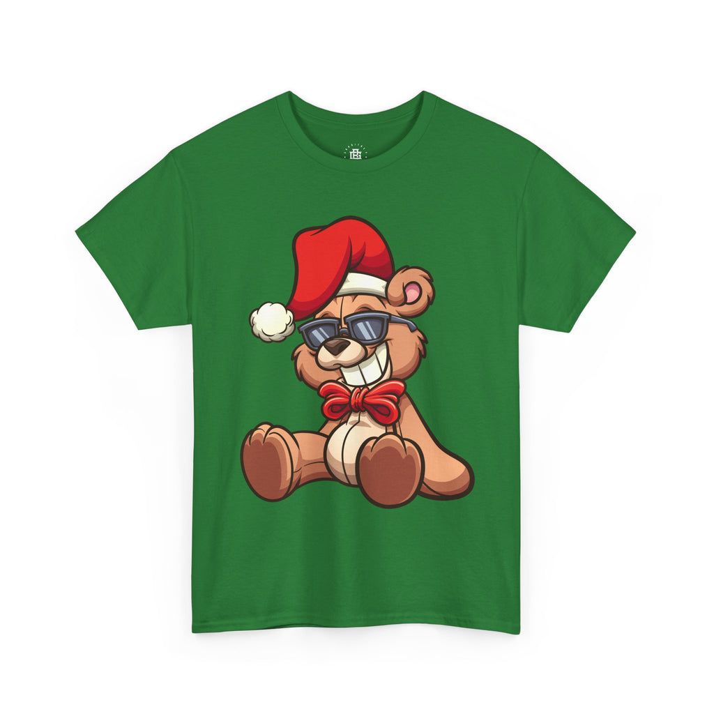 Christmas Teddy Bear Tee — Cool Sunglasses Santa Bear Holiday T-Shirt