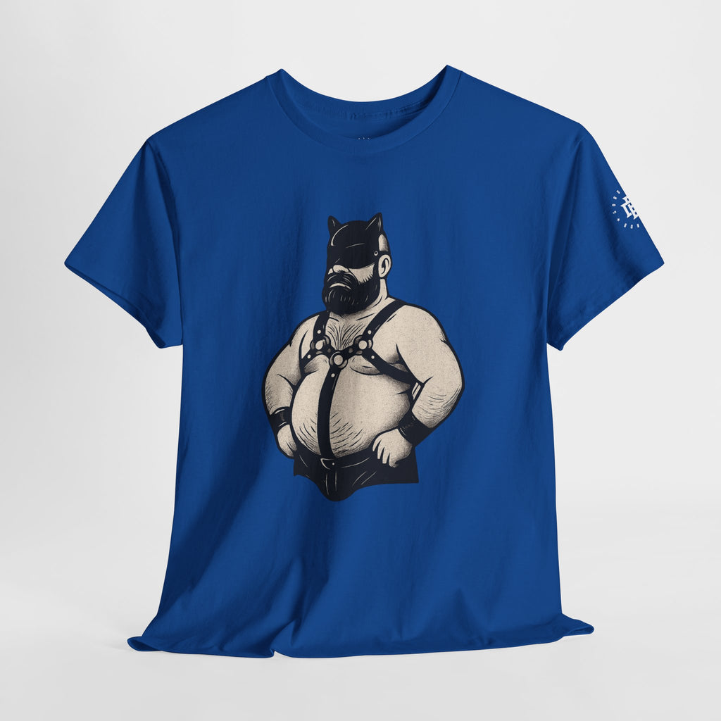 Bear Mask Leather Pride Tee — Biker Bear Graphic T-Shirt