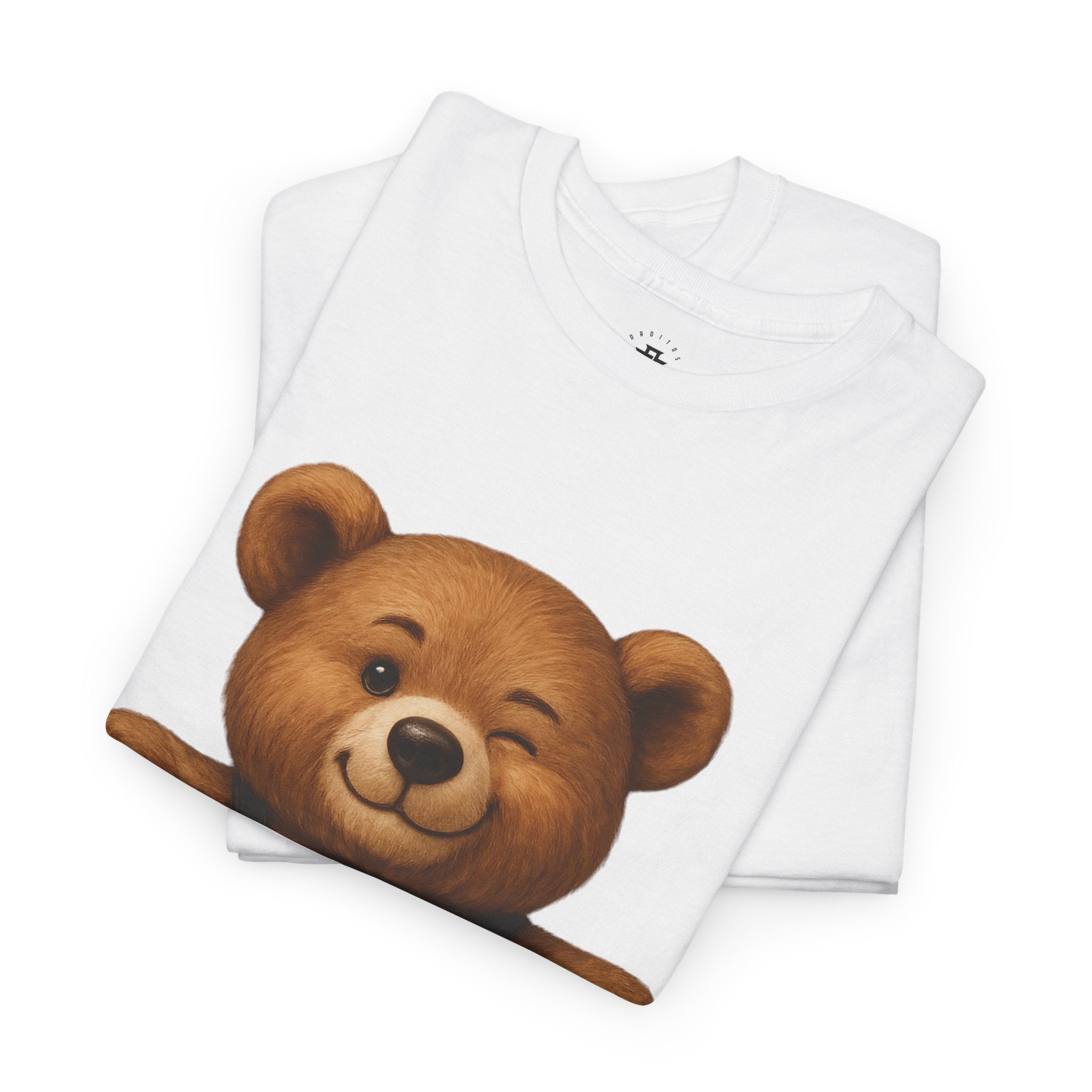Bear with Harness Graphic T‑Shirt — Cute Teddy Chest Harness Tee