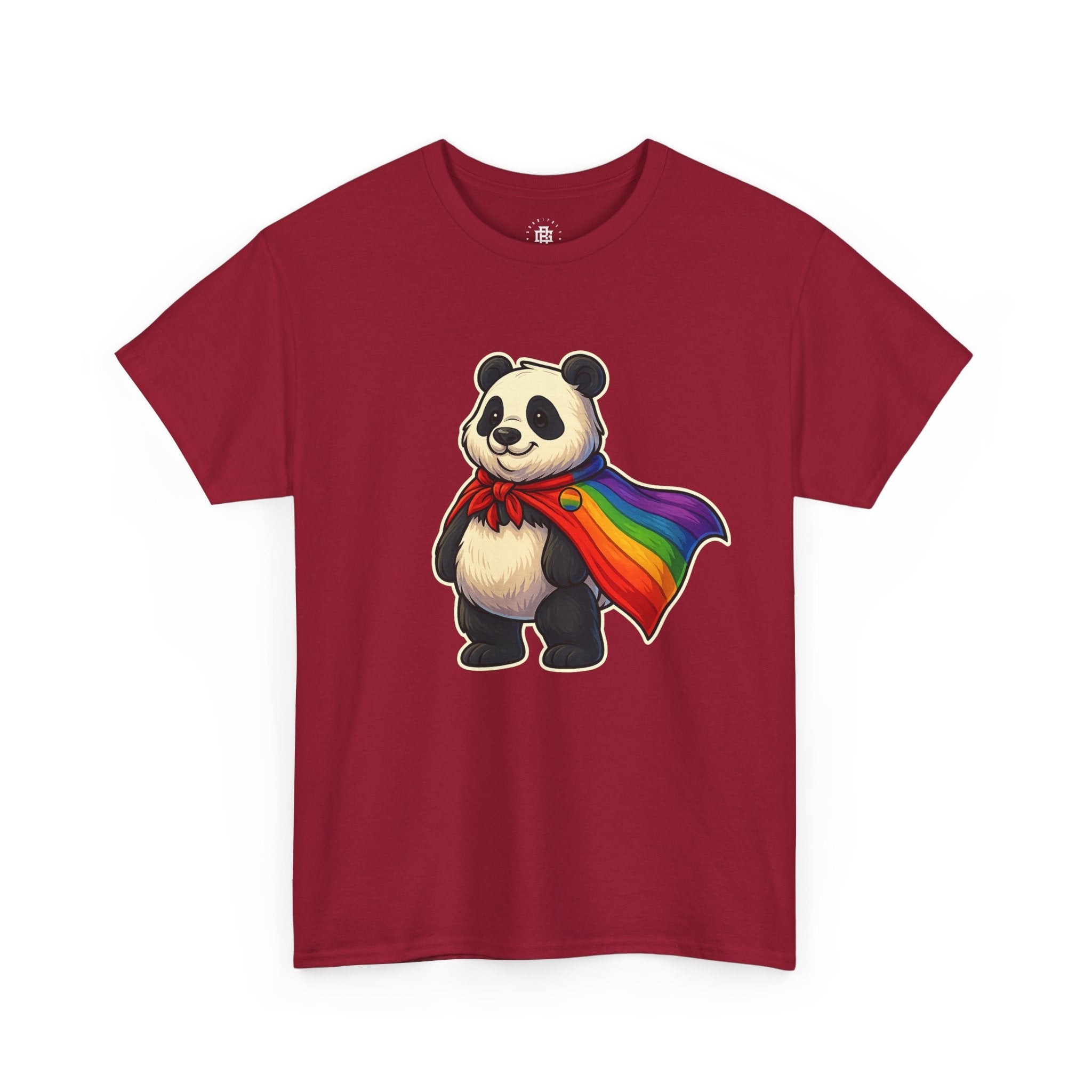 Panda with Rainbow Cape T-Shirt — LGBTQ+ Pride Cute Graphic Tee