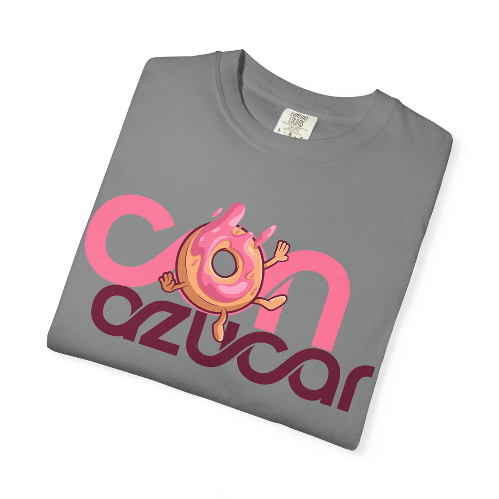 Con Azucar T-Shirt — Pink Donut Retro Graphic Tee