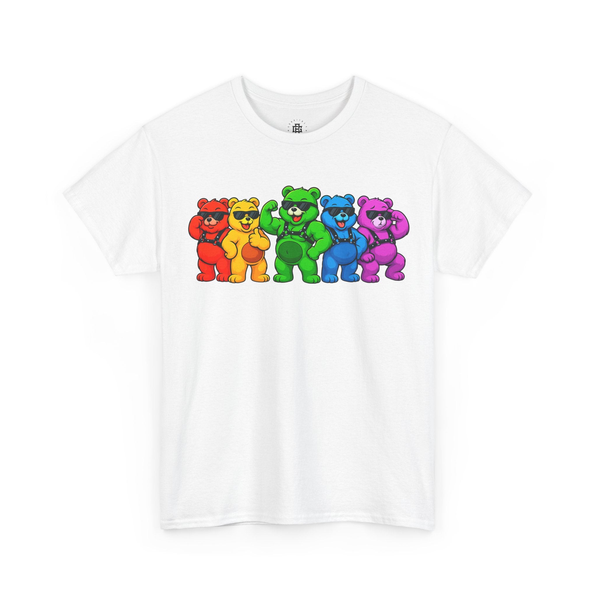 Rainbow Dancing Bears T-Shirt — Colorful Retro Bear Graphic Tee for Pride & Gifts