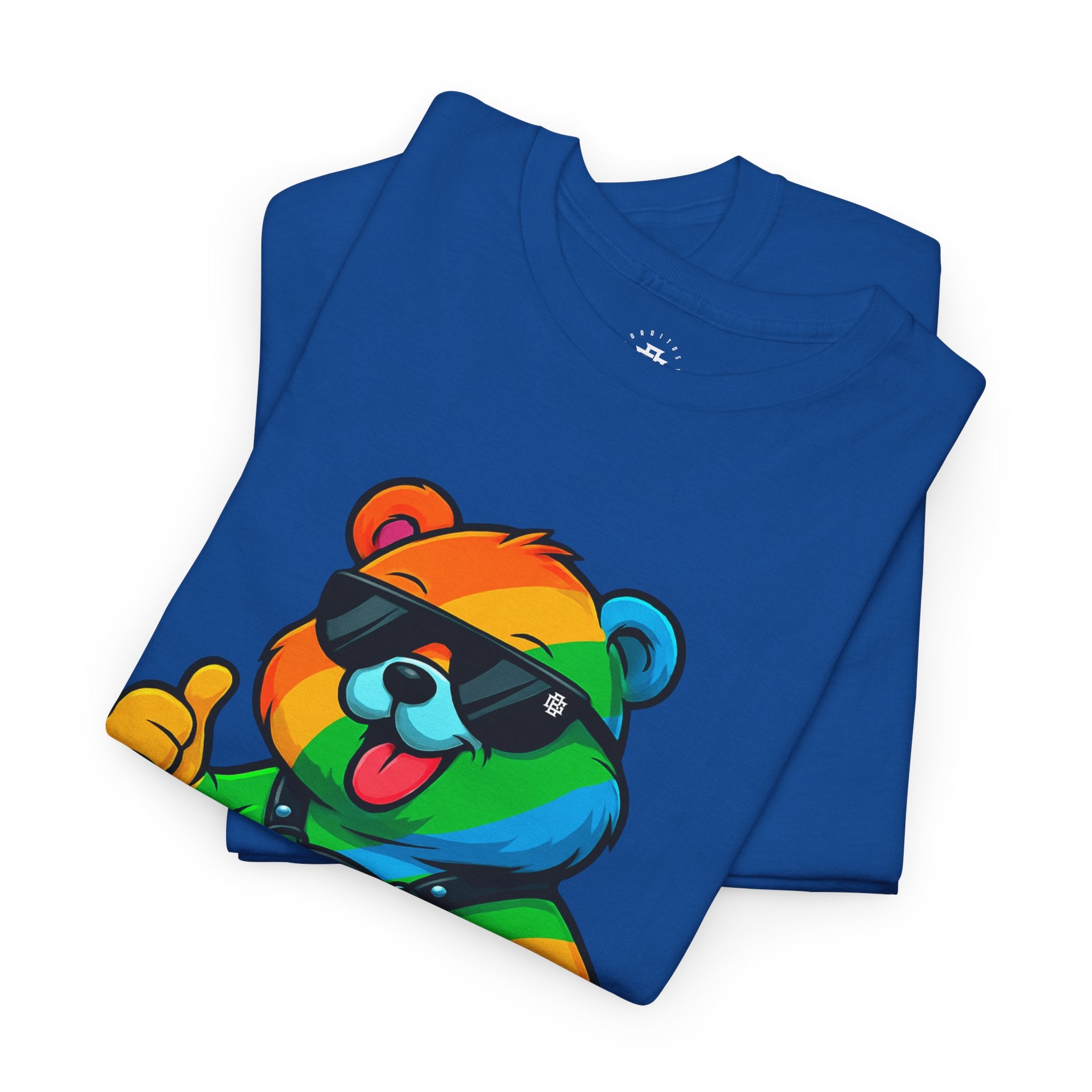 Rainbow Thumbs-Up Bear T-Shirt — Cute Pride Graphic Tee
