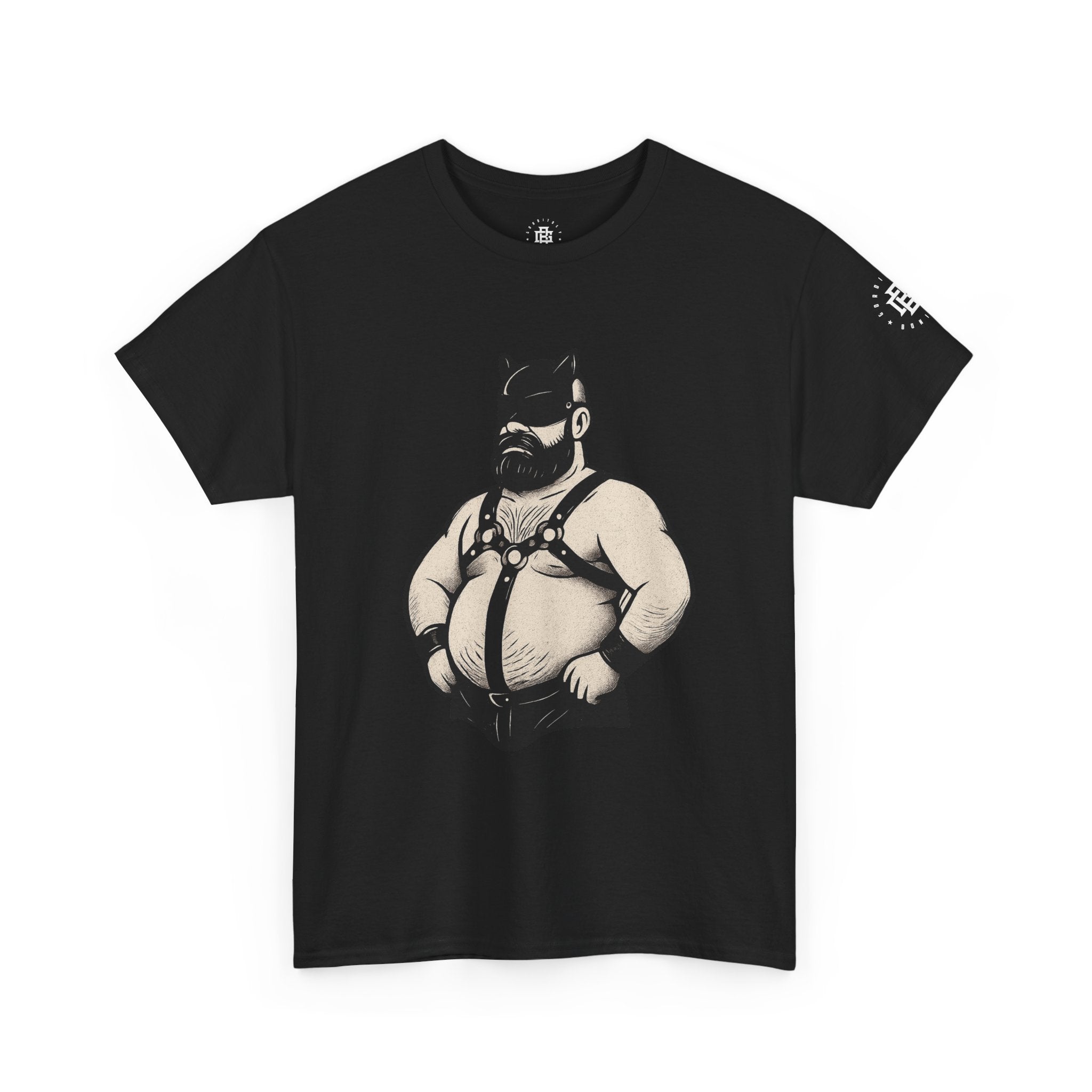 Bear Mask Leather Pride Tee — Biker Bear Graphic T-Shirt