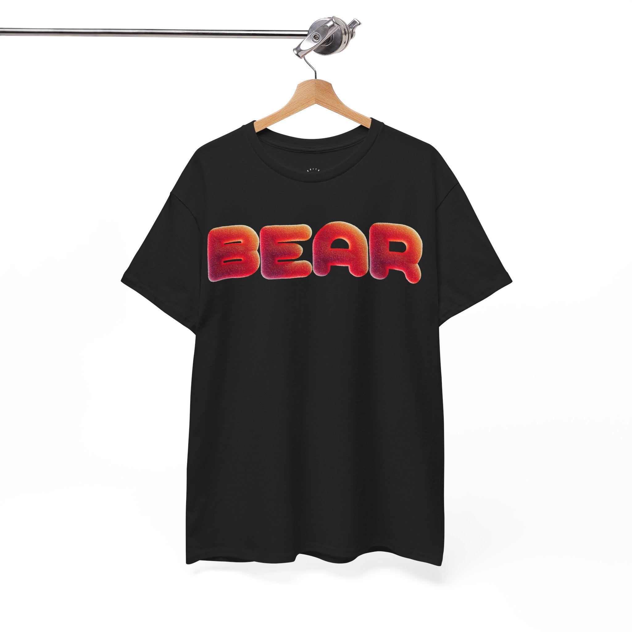 BEAR Bubble Text T-Shirt — Retro Puffy Letter Graphic Tee