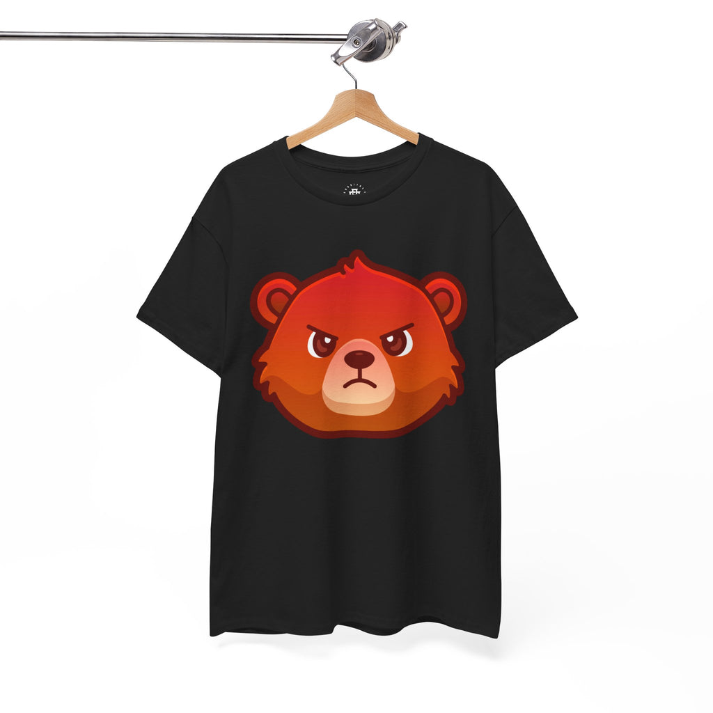 Angry Red Bear T-shirt – Fierce Cartoon Bear Graphic Tee