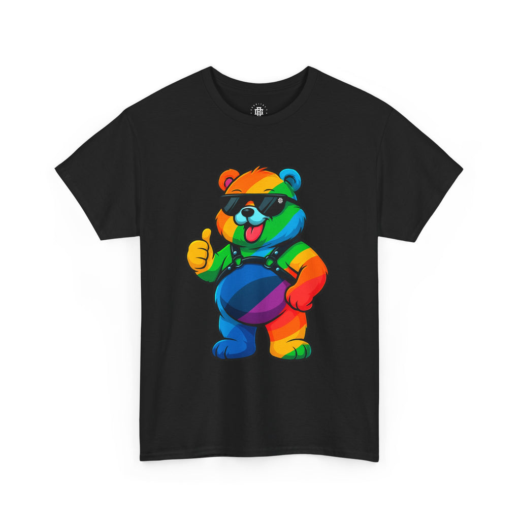 Rainbow Thumbs-Up Bear T-Shirt — Cute Pride Graphic Tee