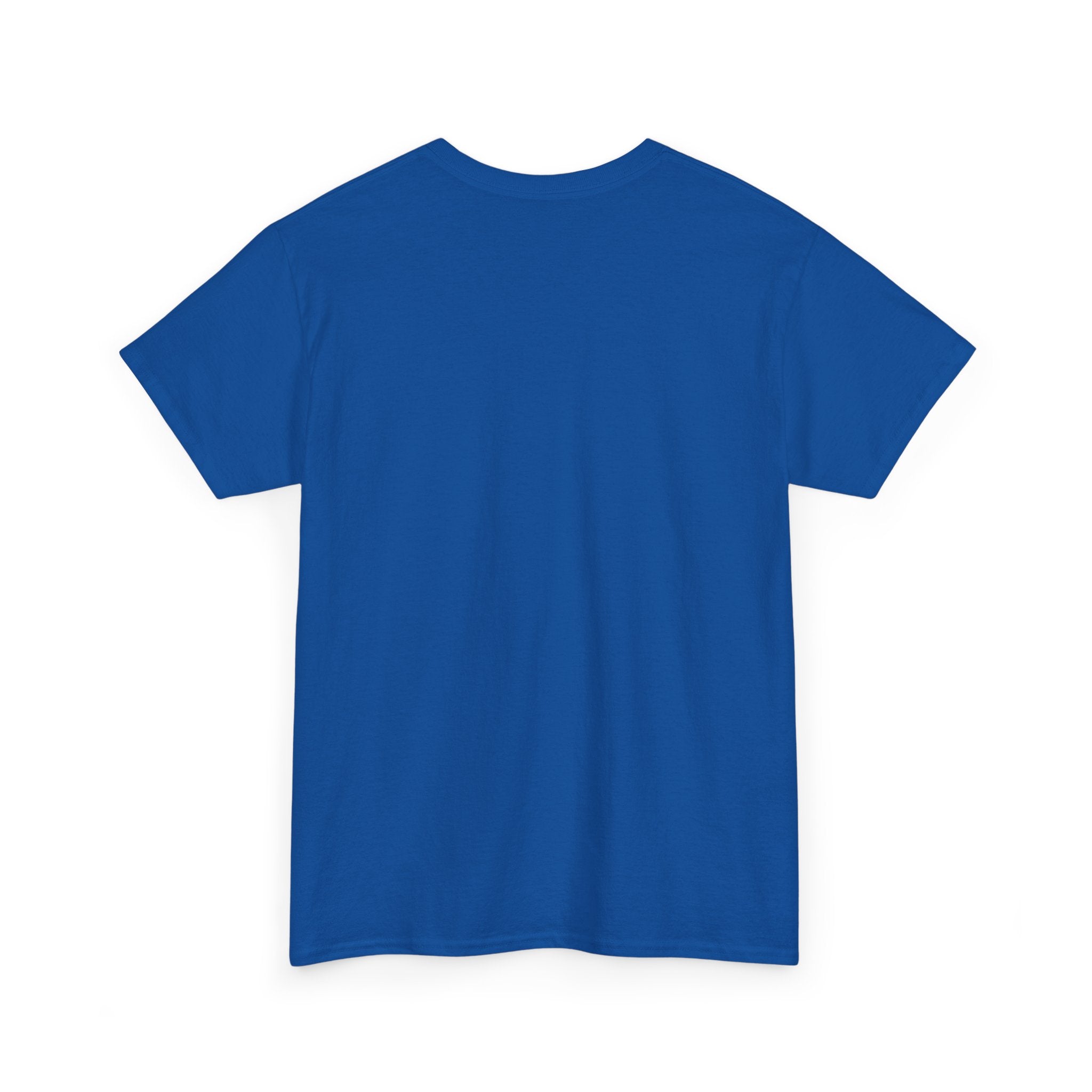 Blue Teddy Bear Graphic T-Shirt — Playful Peekaboo Design