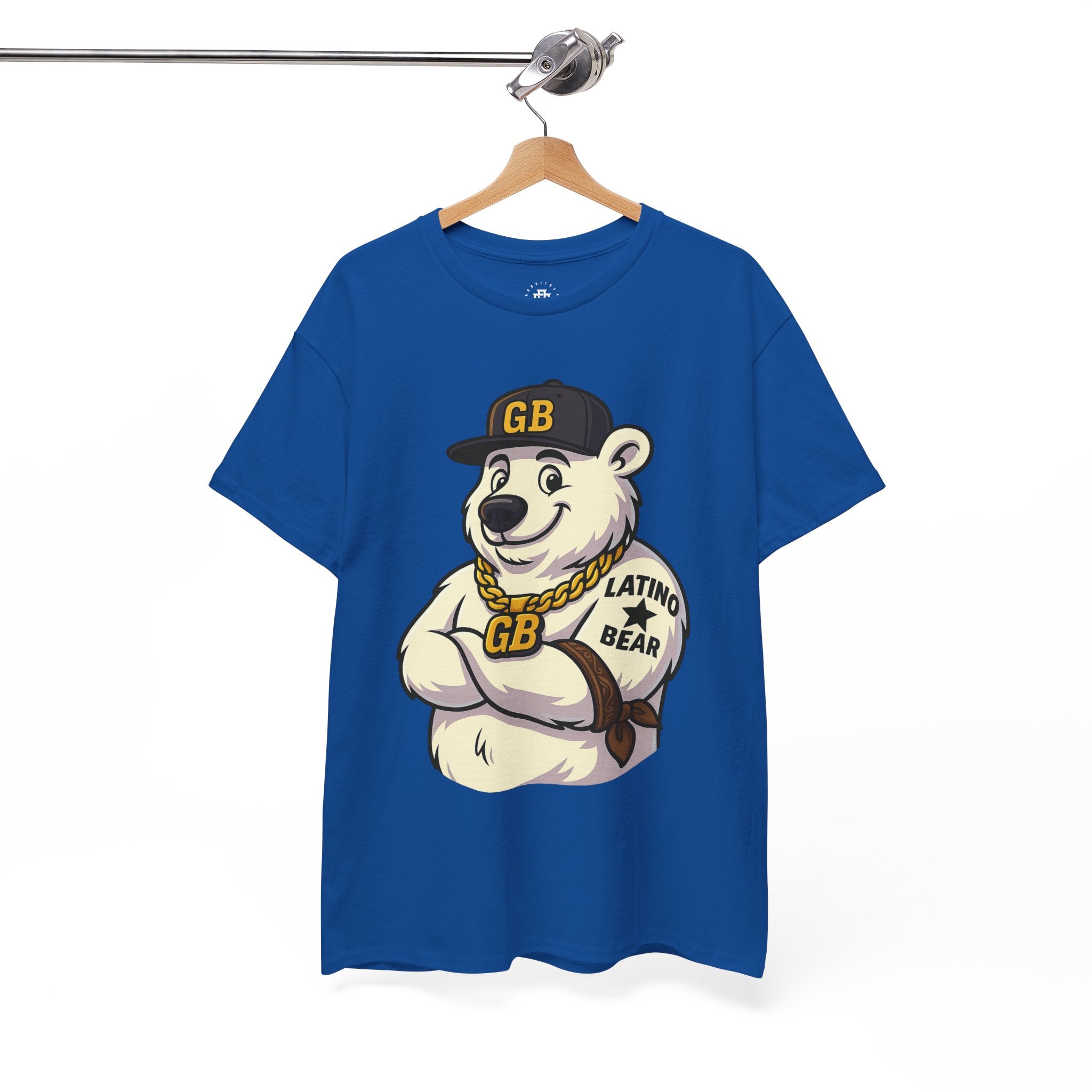 Latino Bear Graphic Tee — GB Mascot Polar Bear Shirt