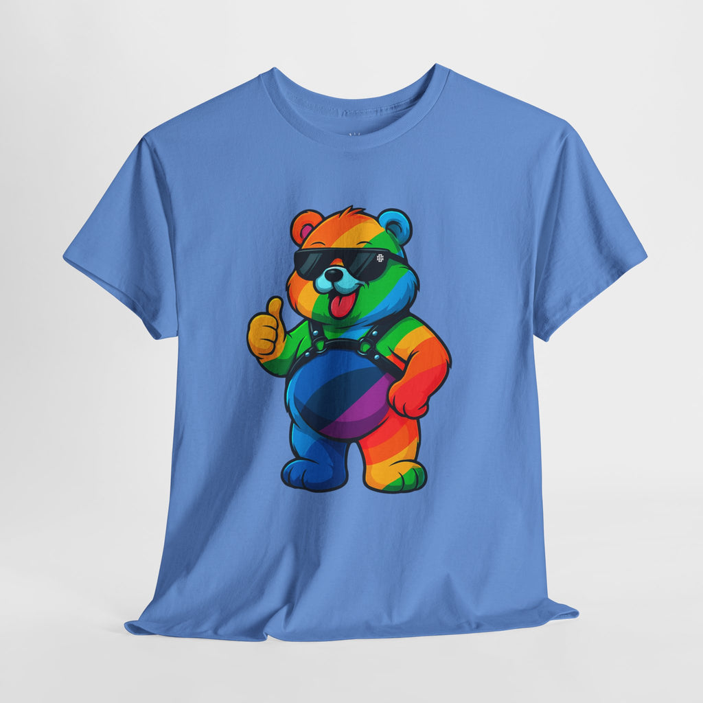 Rainbow Thumbs-Up Bear T-Shirt — Cute Pride Graphic Tee