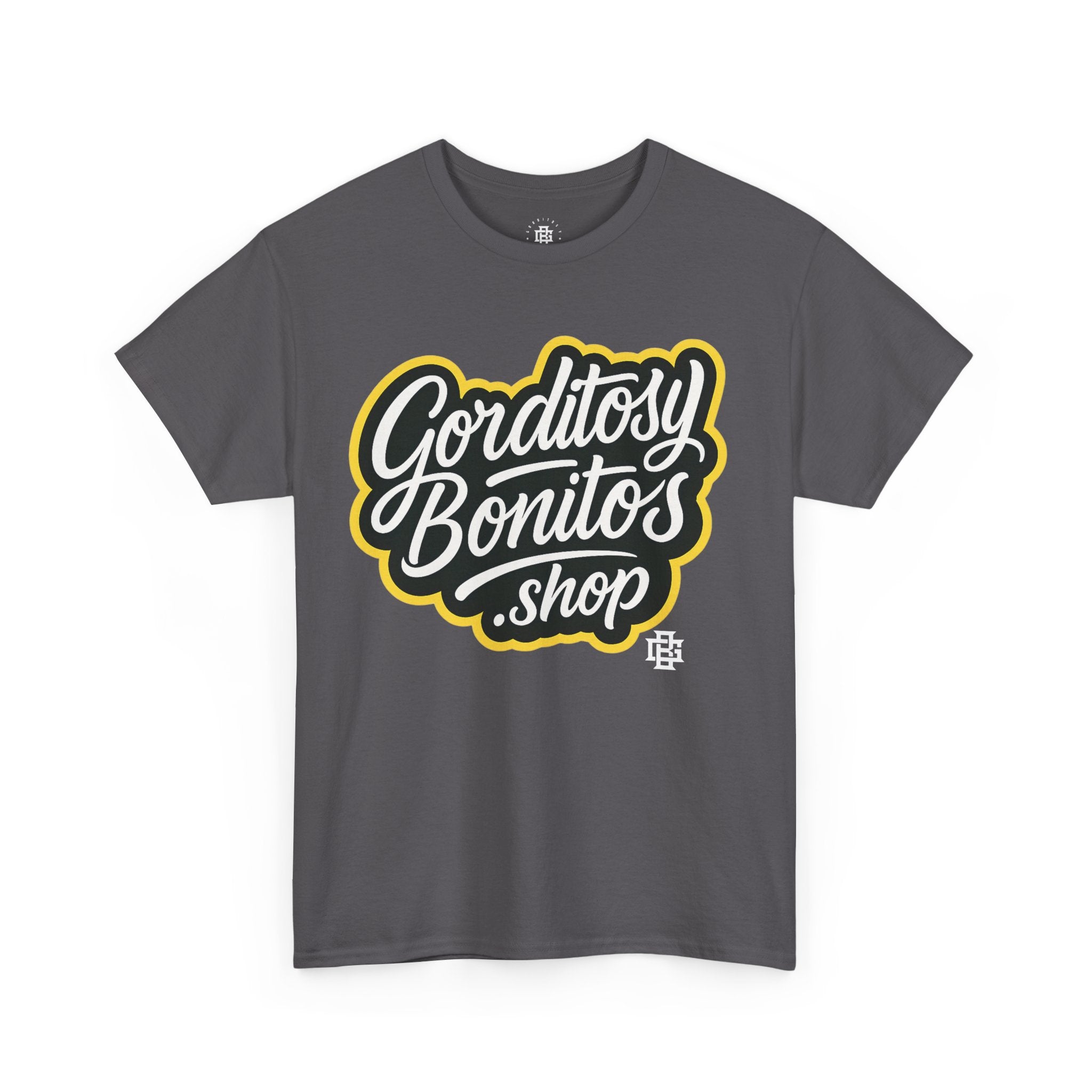 Gorditosy Bonitos.shop T‑Shirt — Retro Script Logo Tee