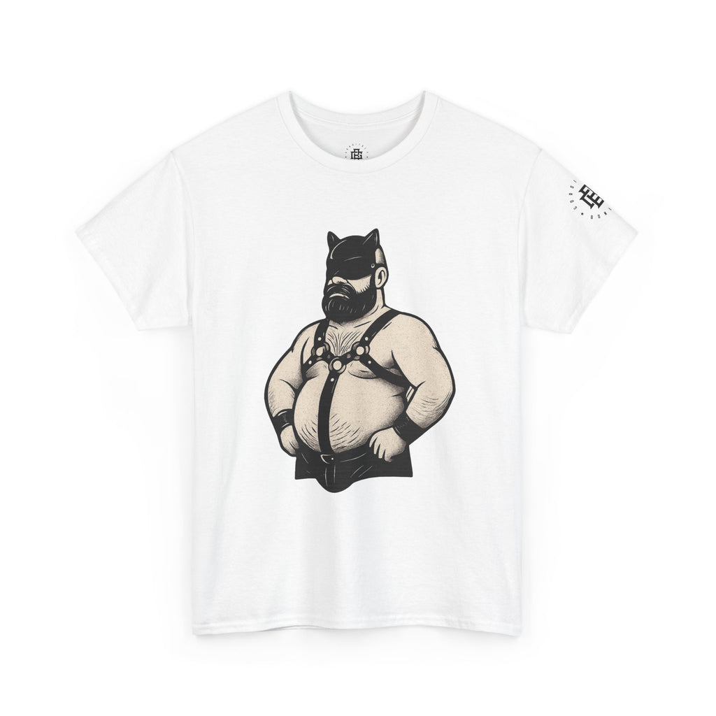 Bear Mask Leather Pride Tee — Biker Bear Graphic T-Shirt