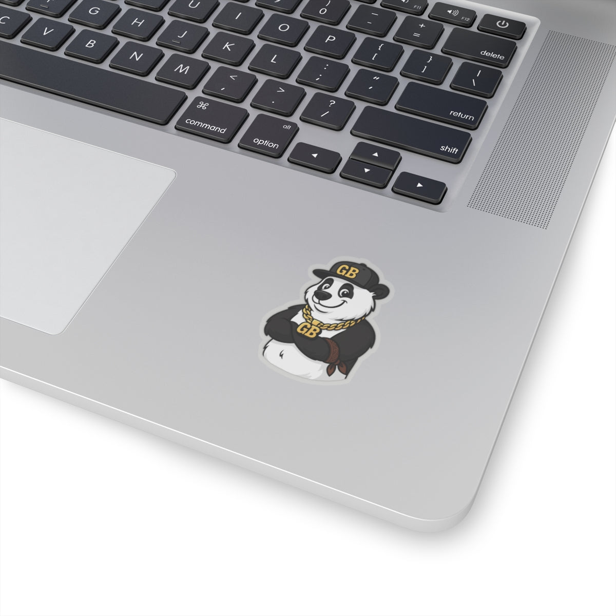 Panda Bling Kiss-Cut Sticker – GB Hip-Hop Panda Laptop Decal