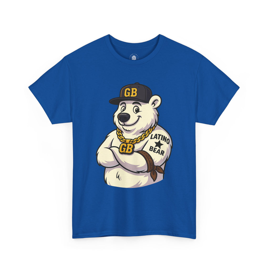 Latino Bear Graphic Tee — GB Mascot Polar Bear Shirt