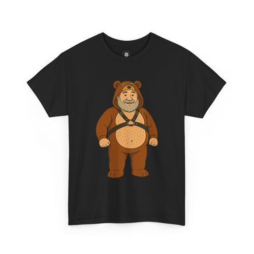 Bear Costume Graphic T‑Shirt — Cute Chubby Bear Illustration Tee