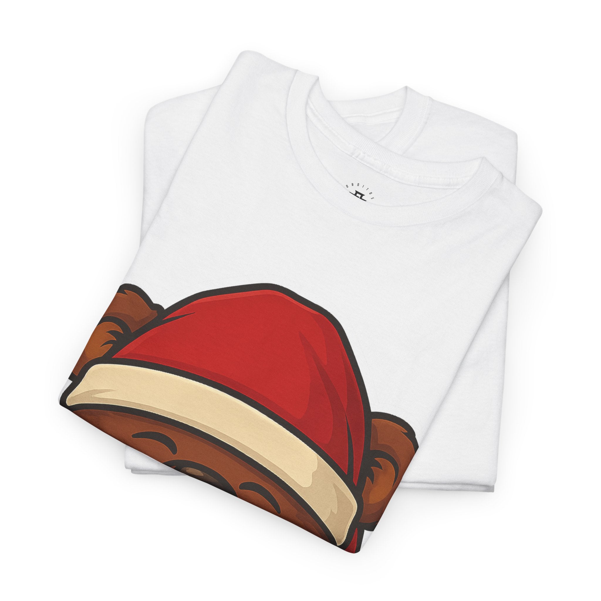 Bear with Santa Hat T-Shirt — Cute Christmas Holiday Tee